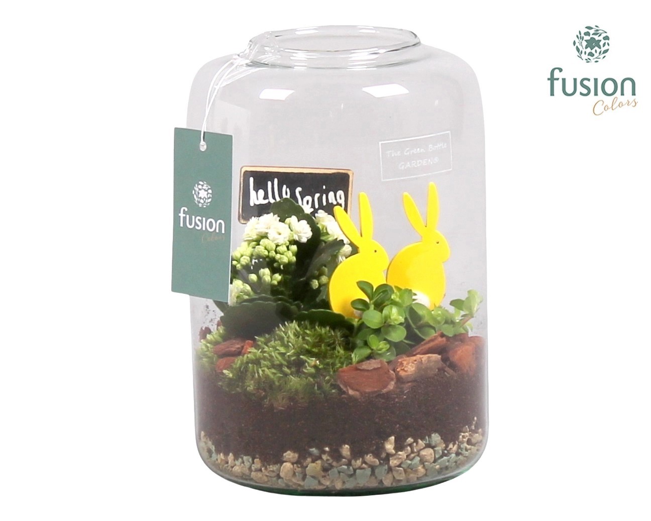 Green Bottle Isabella Small Pasen met Arrangement, D 15