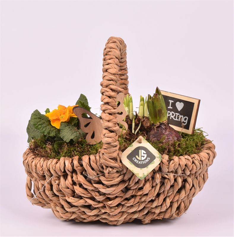 Touw hengselmand ovaal 27x22 cm, D 27