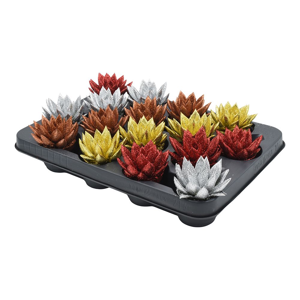 Miranda coloured Xmas + Natureglit® mix, D 6 cm