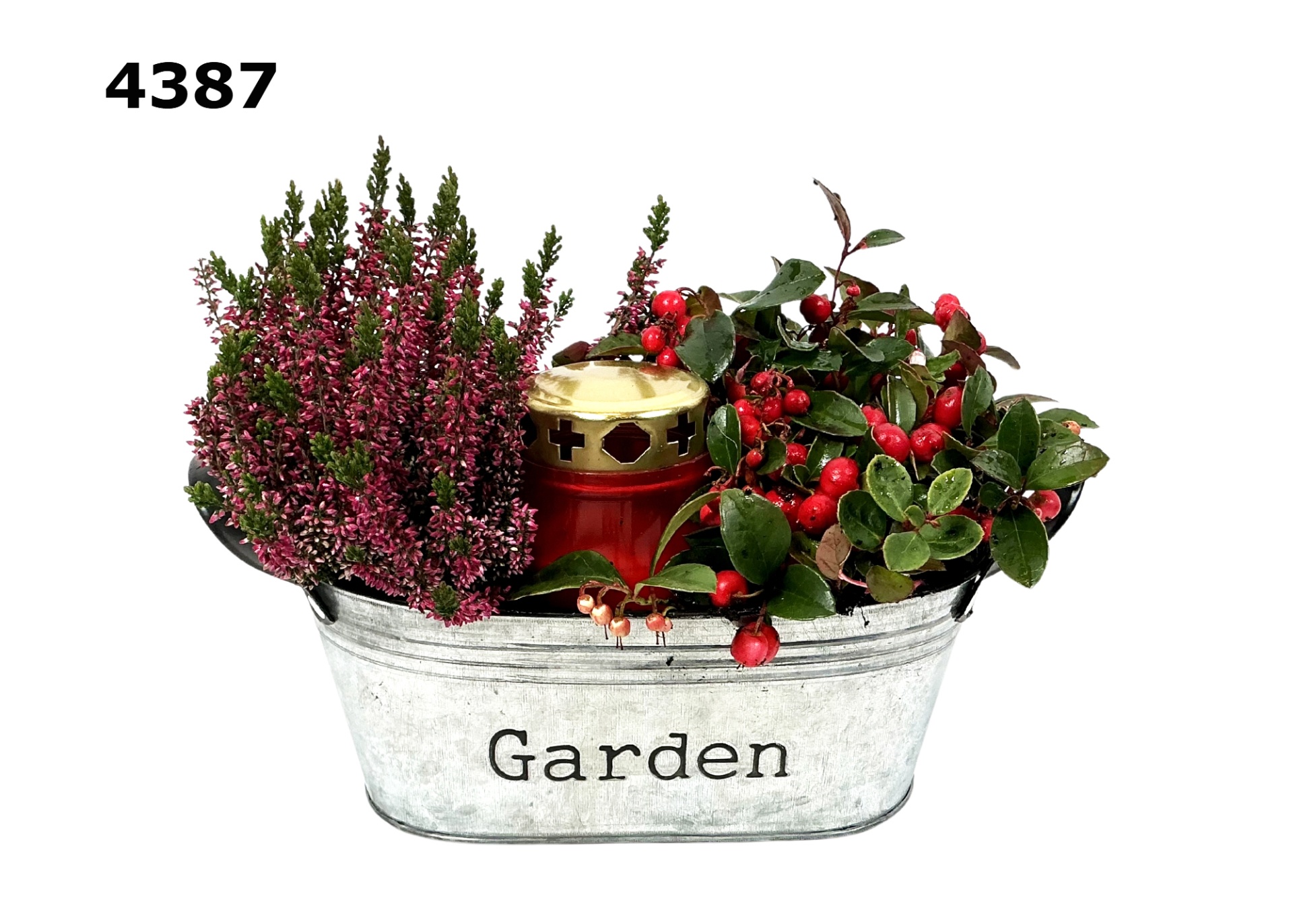 Graf zink ovaal M, D 30 cm