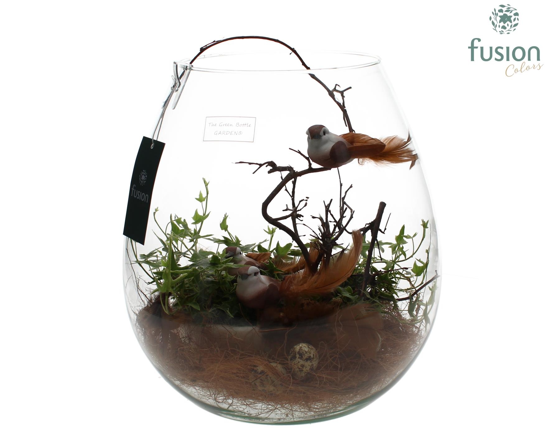 Green Bottle Abby XLarge Pasen met Hedera, D 29