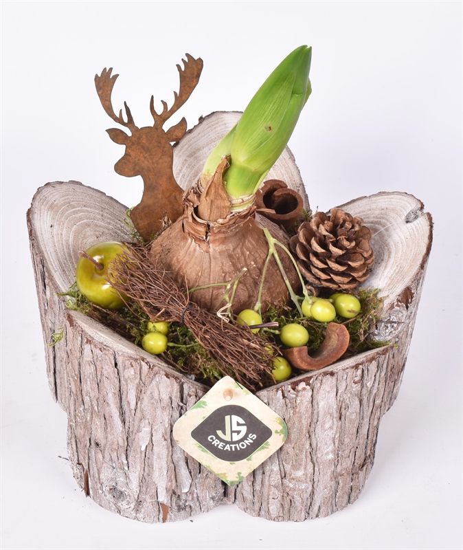 Hout rond Dia 22, D 21 cm