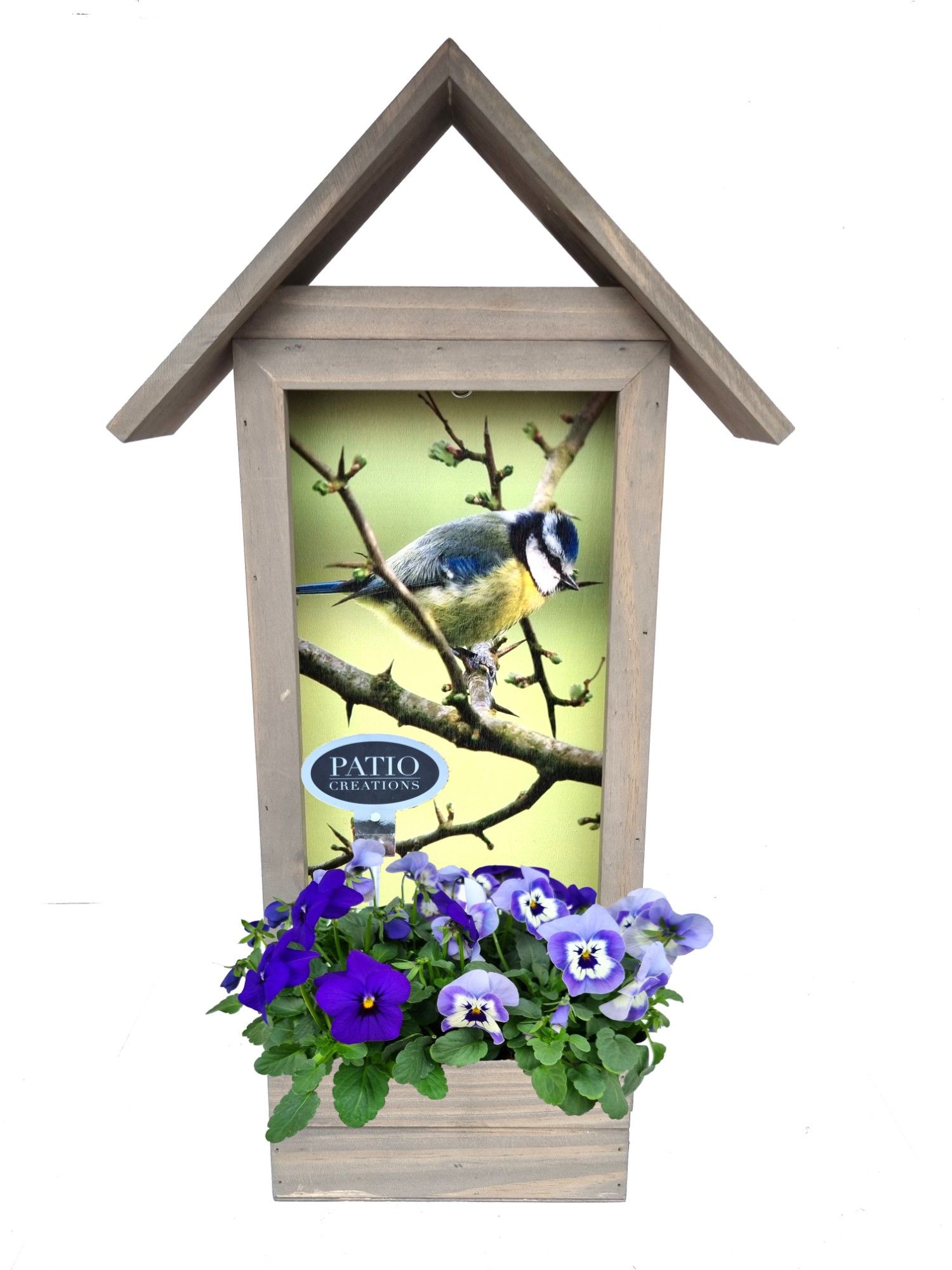 V804A-9001 Viola plantenbak schilderij vogel, D 24