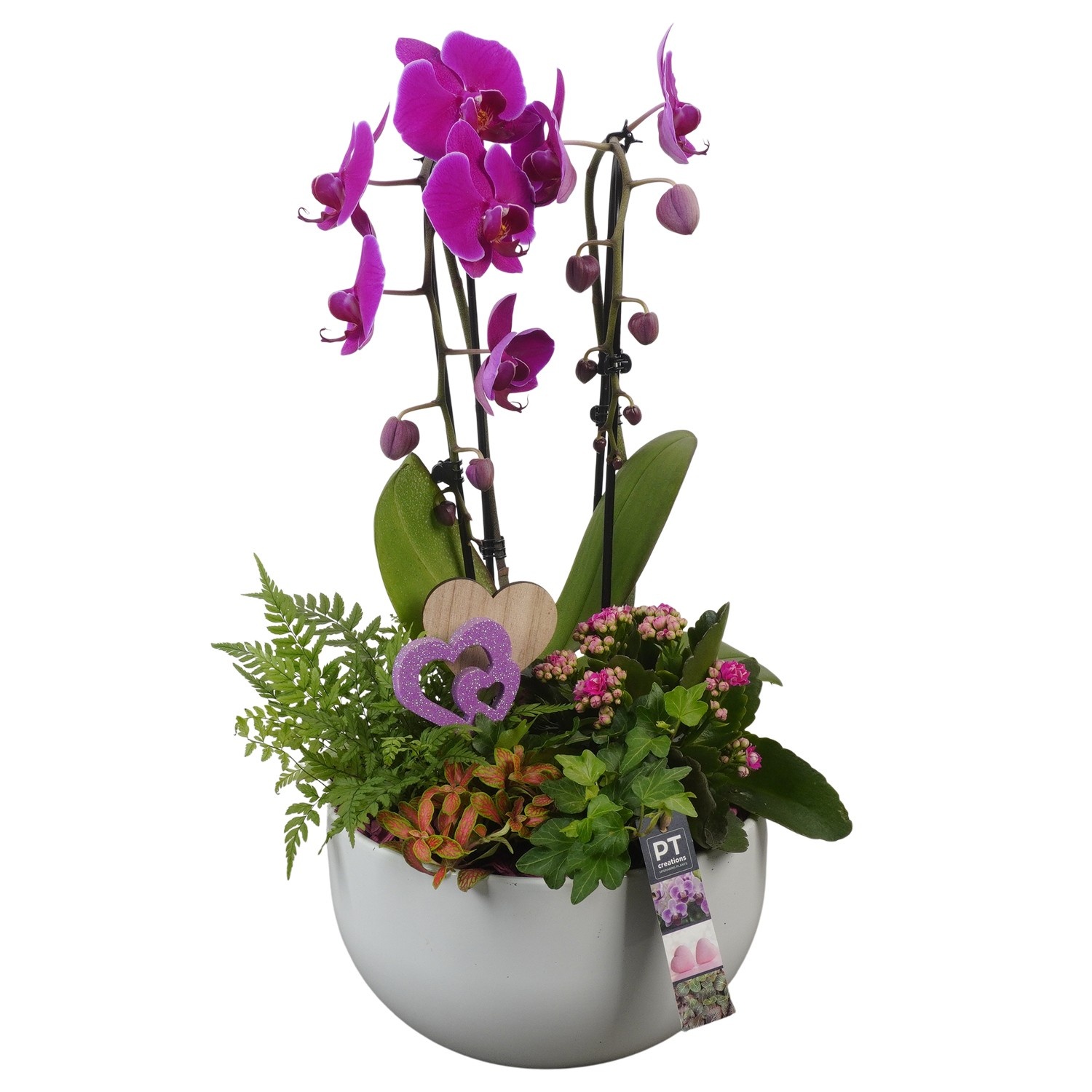 PTVMB2227 Arrangement Valentines-Mothersday in keramiek schaal, D 26