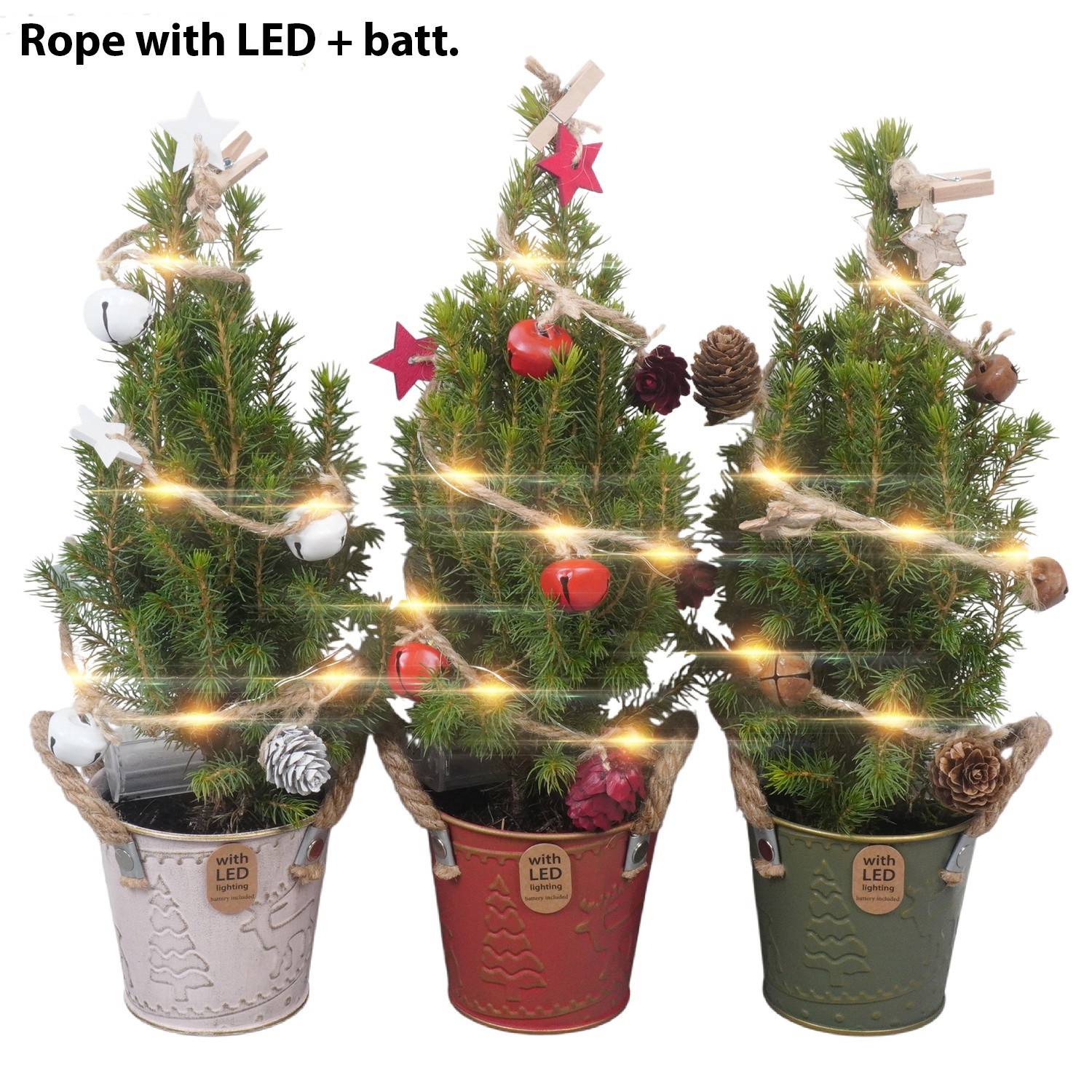 PTK26185 Conica Perfecta in zink mix met LED, D 10