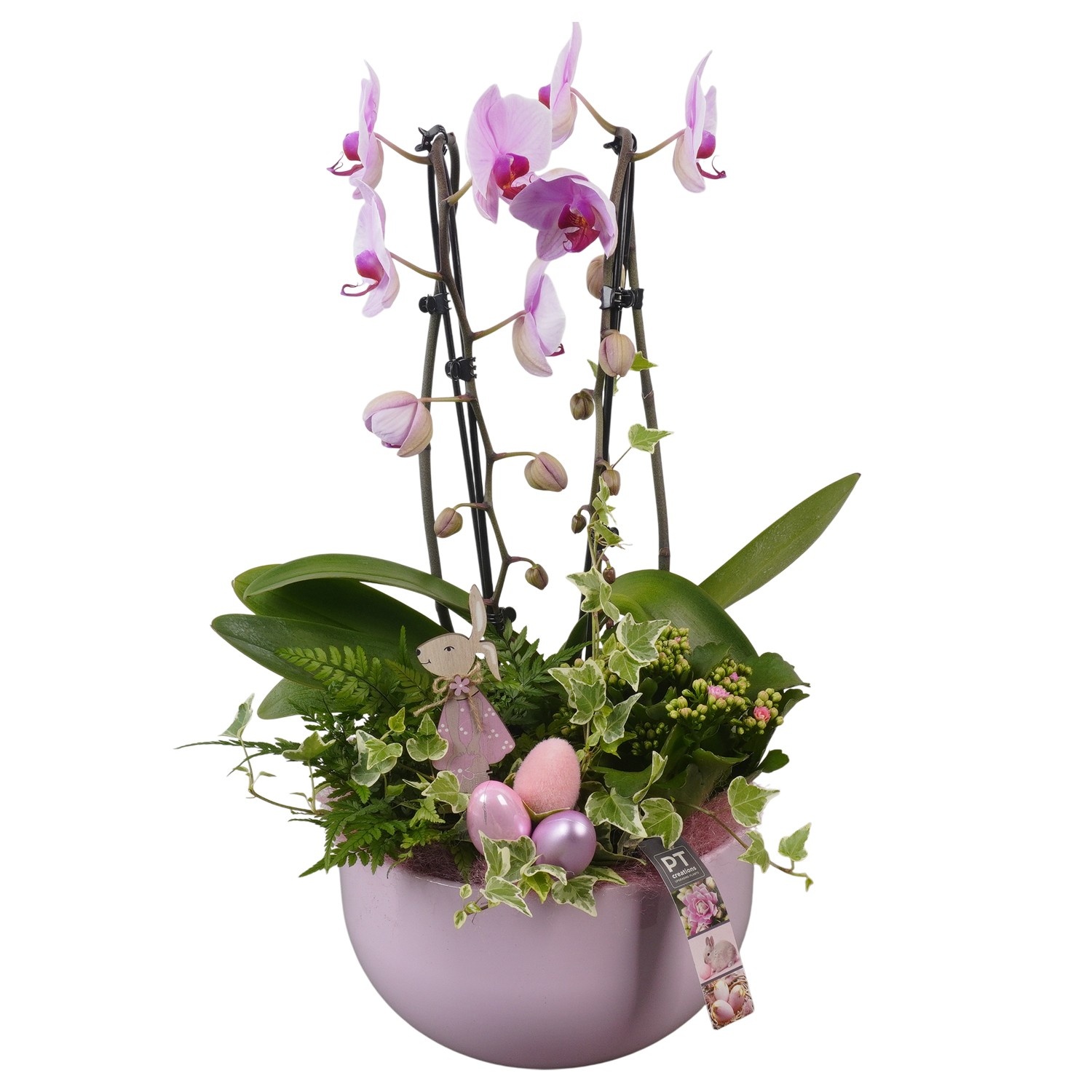 PTPB6525 Arrangement Easter in keramiek schaal, D 26