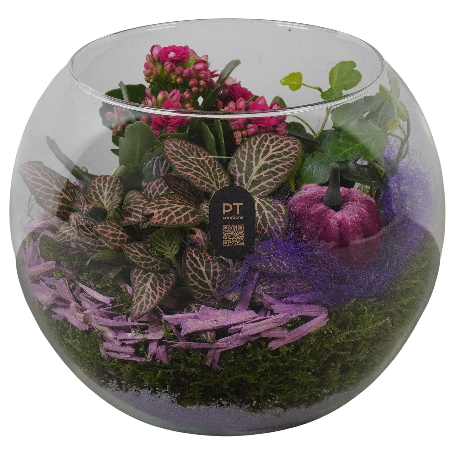 PTHG8217 Arrangement Autumn Glass in glazen vissenkom, D 20