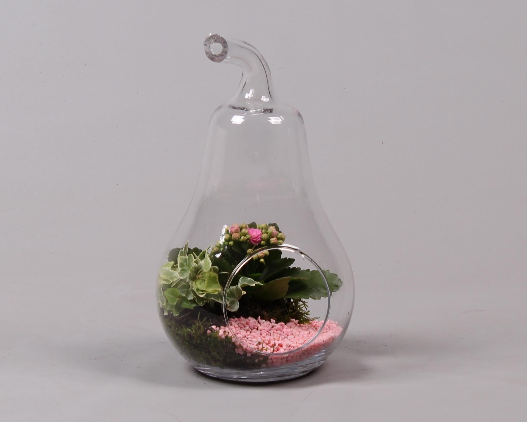 Glazen peer met Arrangement D17 H30, D 17