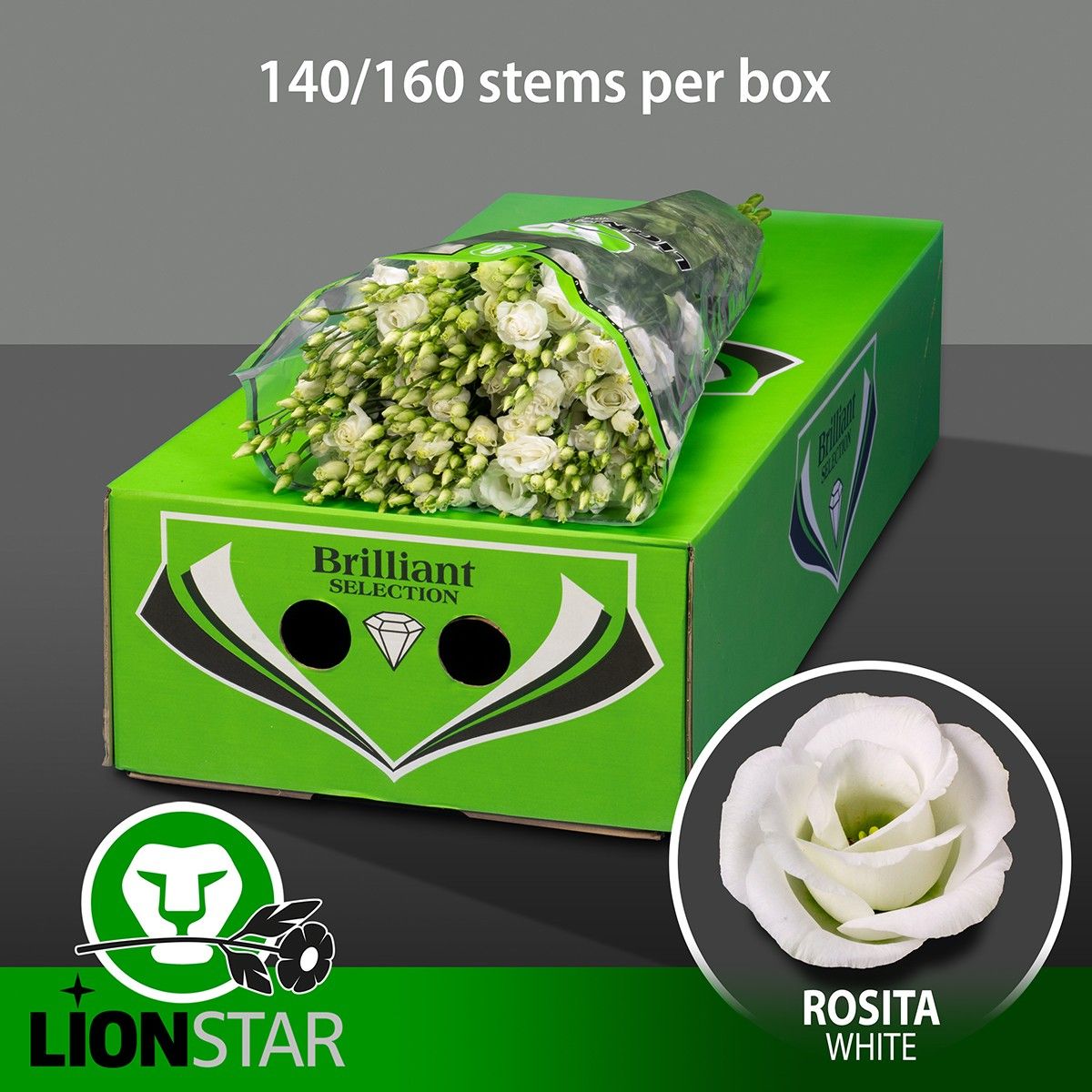 Эустома Розита Вайт 70 (бел.), шт.