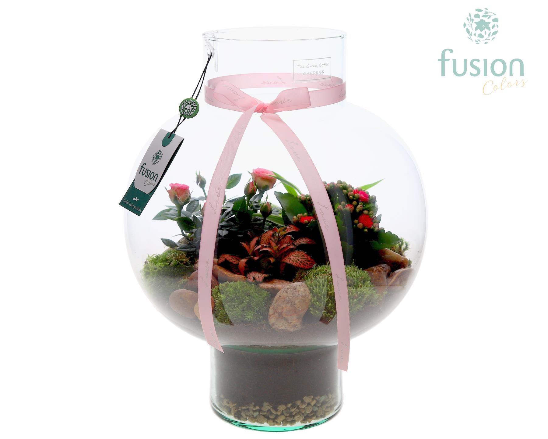 Green Bottle Laura Large met Moederdag arrangement, D 31