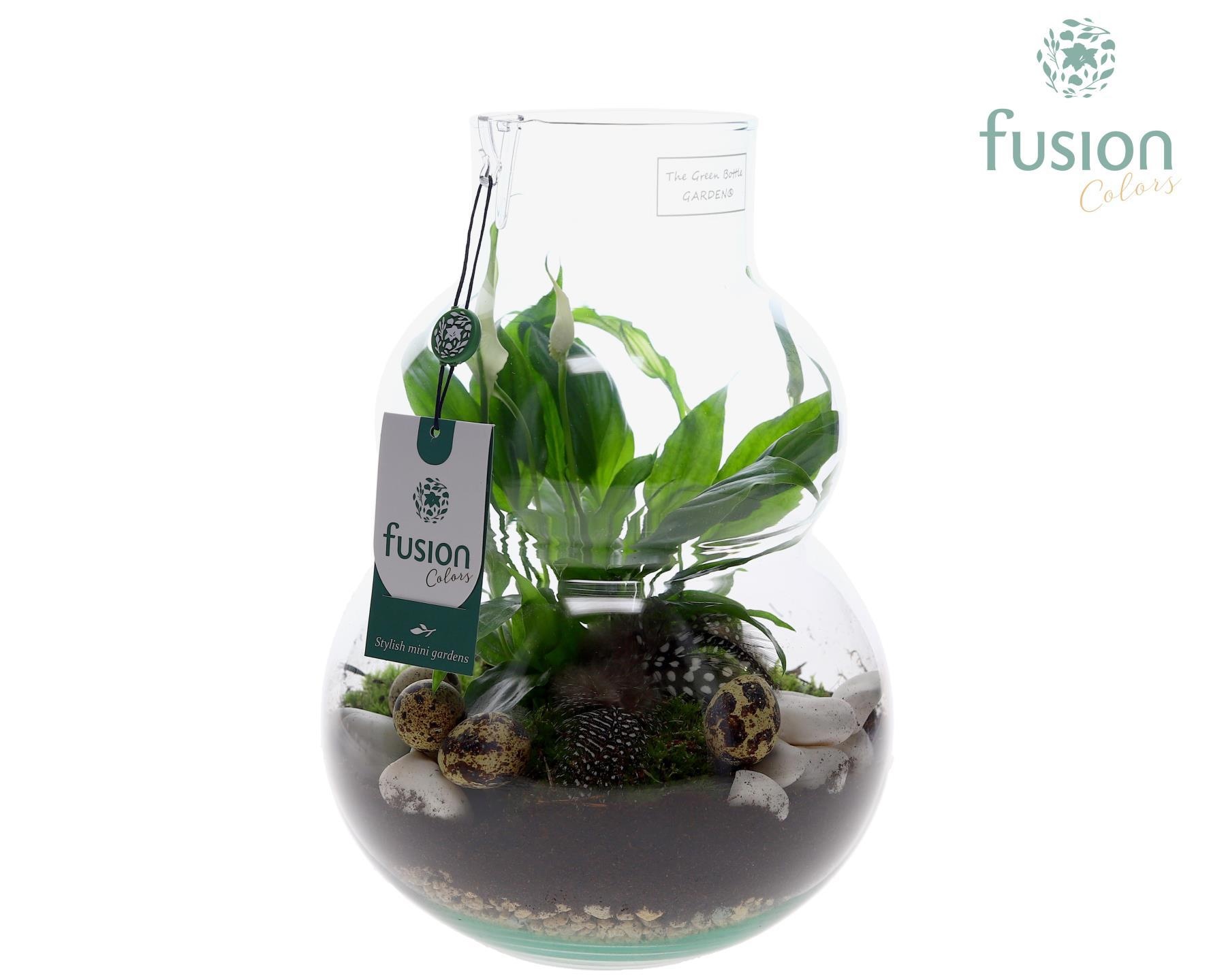 Green Bottle Olaf Medium met Pasen arrangement, D 21