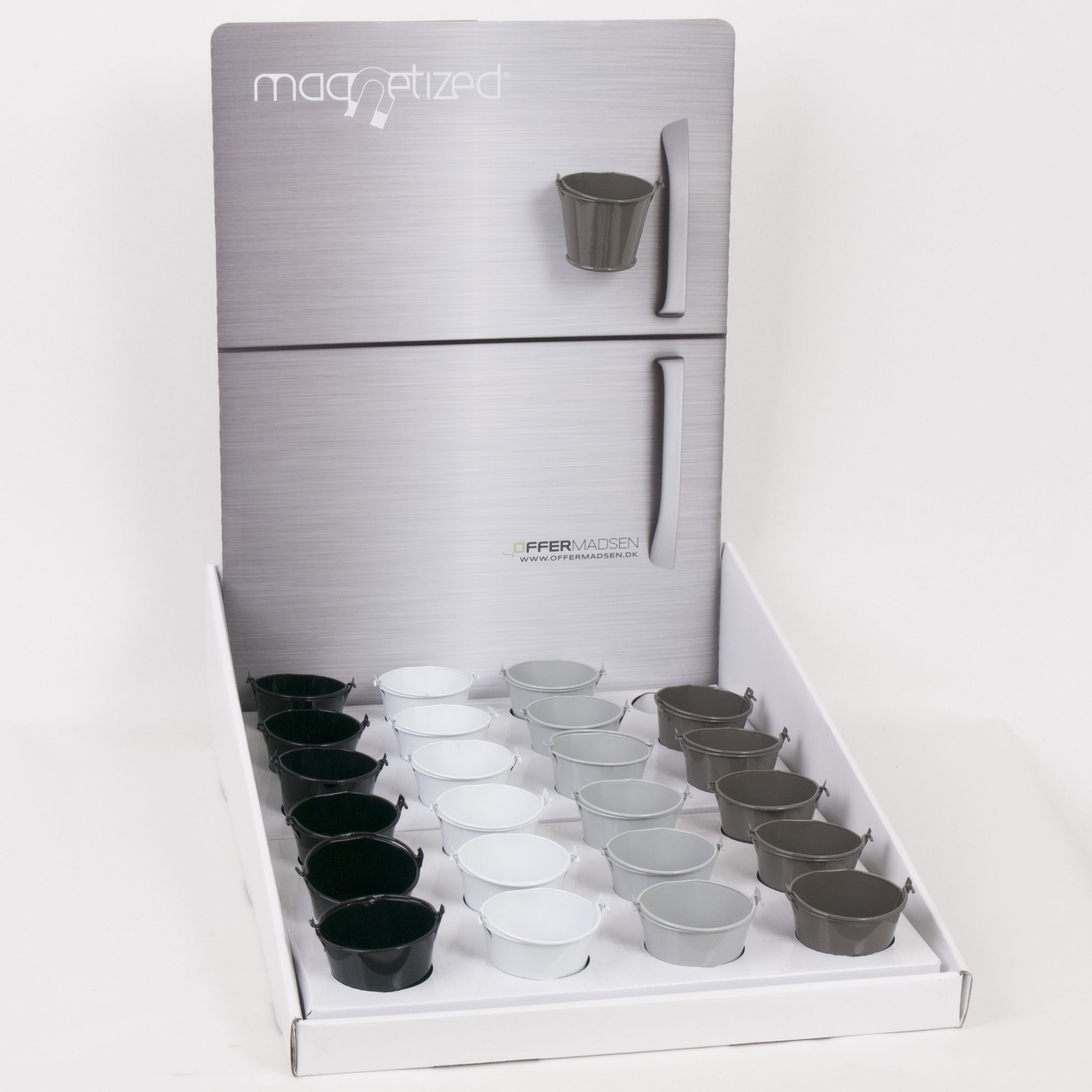 Magnetized Zinc Classic in Display, excl. plants, D 6