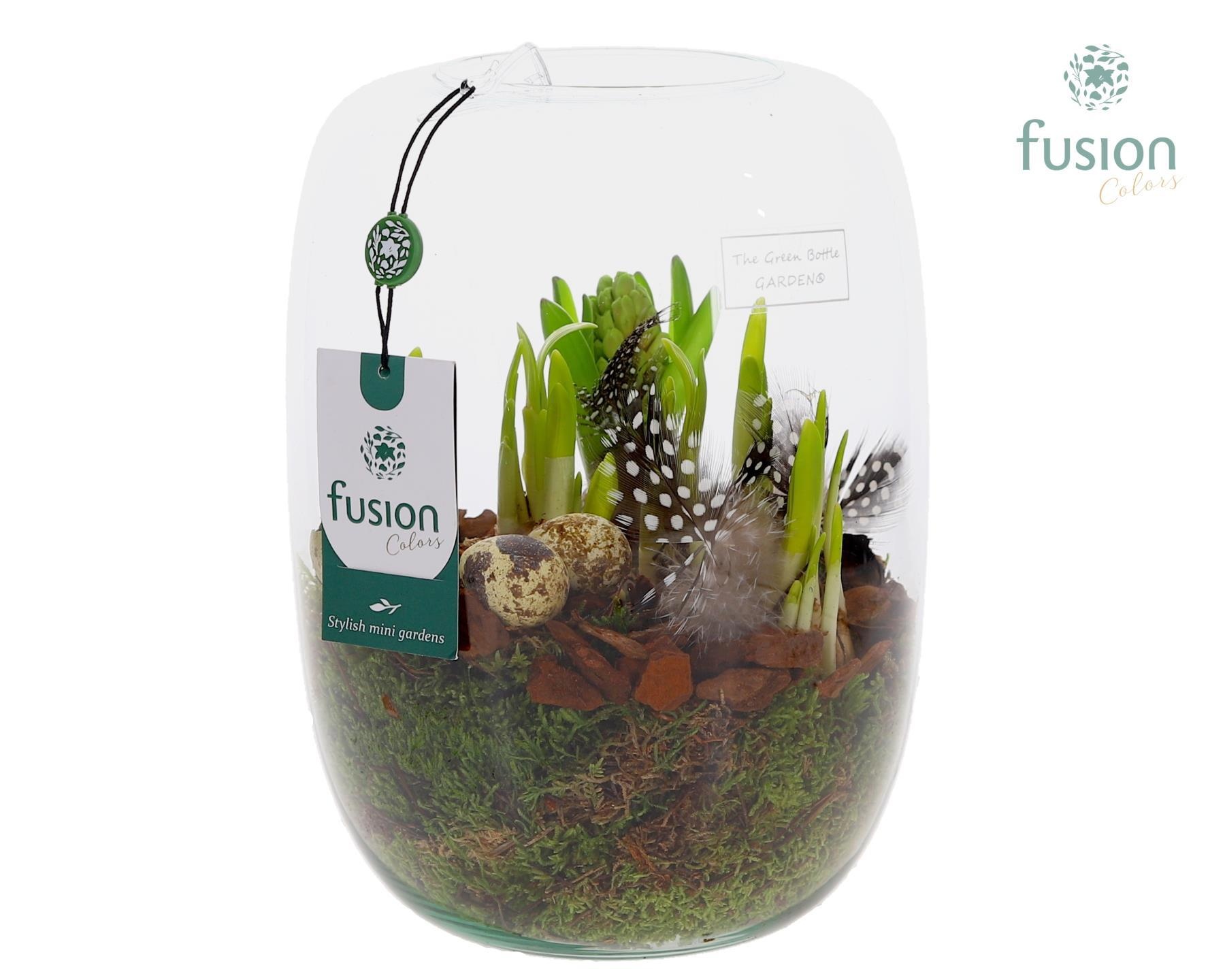 Green Bottle Isabella Large met Pasen arrangement, D 19