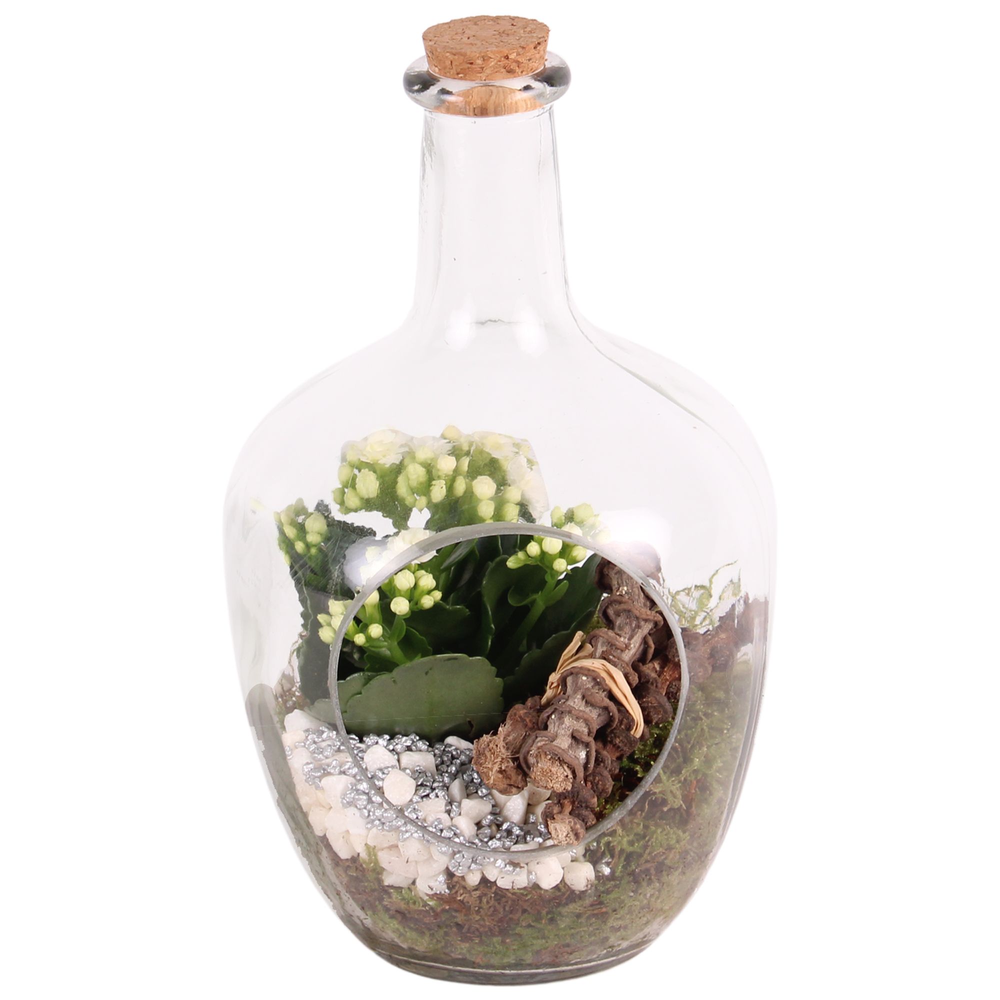 Yearround Arr. Glass Vase with Hole Ø15cm 1PP, D 15 cm Yearround Arr. Glass Vase with Hole Ø15cm 1PP, D 15 cm