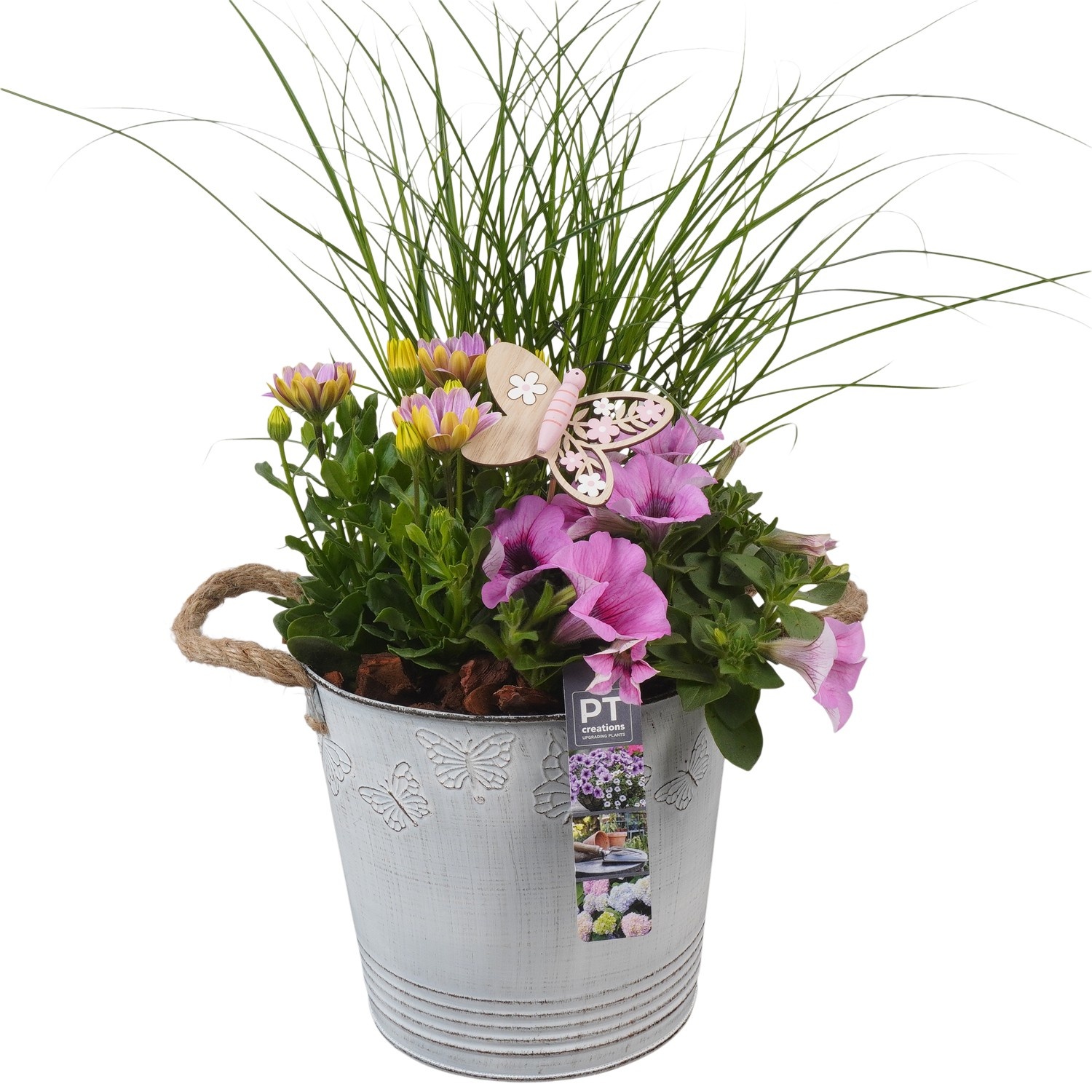 PTPP6816 Arrangement Patio in metalen bak, D 19