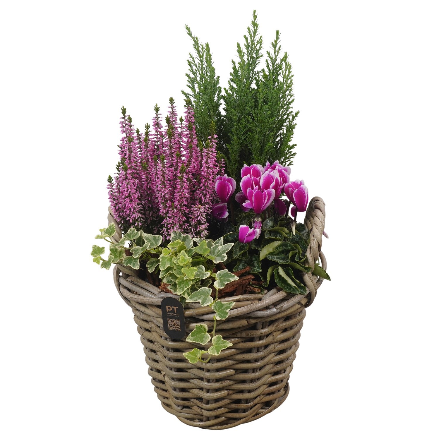 PTHO7511 Arrangement Autumn Outdoor in rieten mand, D 23