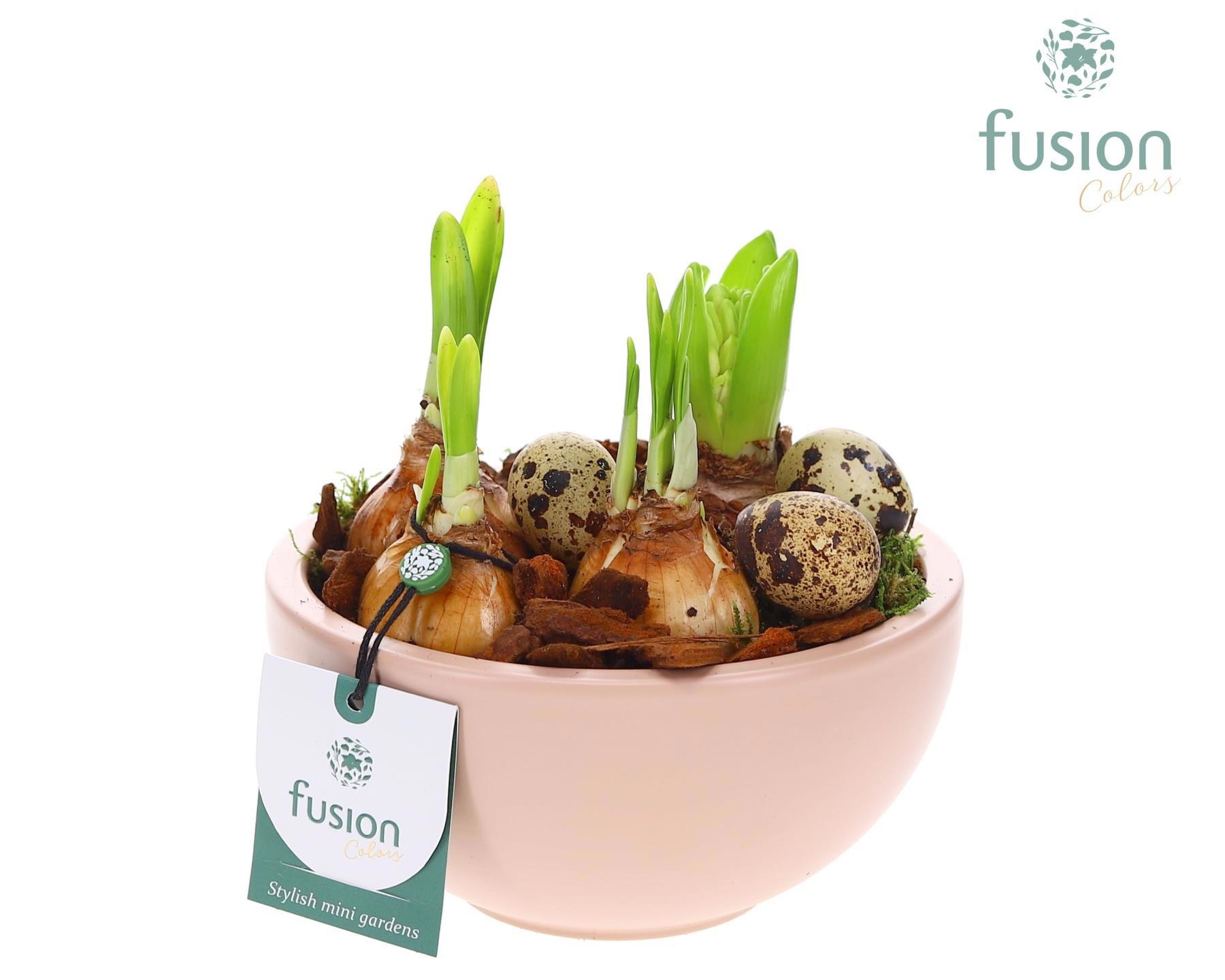 Schaal keramiek Moon Small blush pink met Bollen mix, D 15