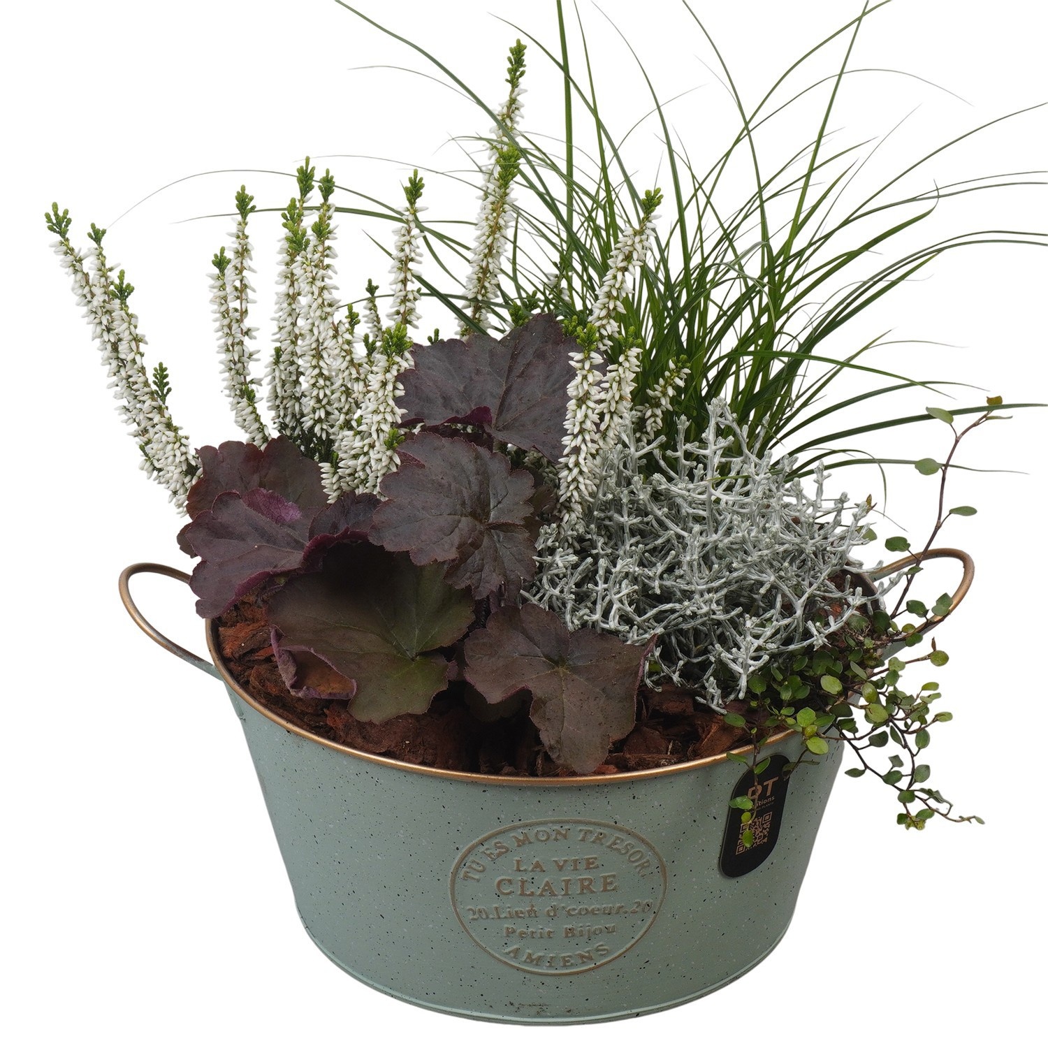 PTHO7619 Arrangement Autumn Outdoor in metalen pot, D 23