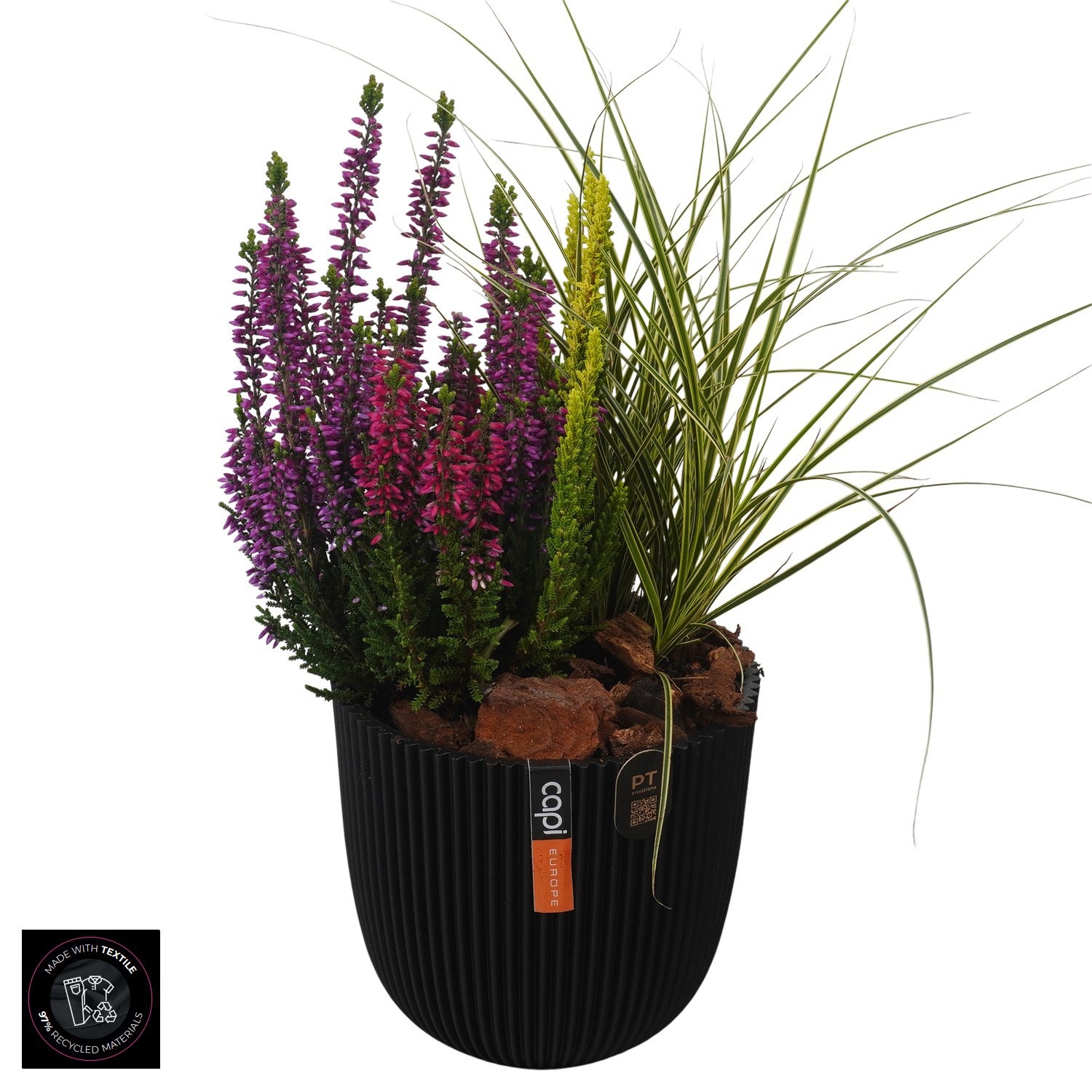 PTHO7686 Arrangement Autumn Outdoor in capi pot, D 13
