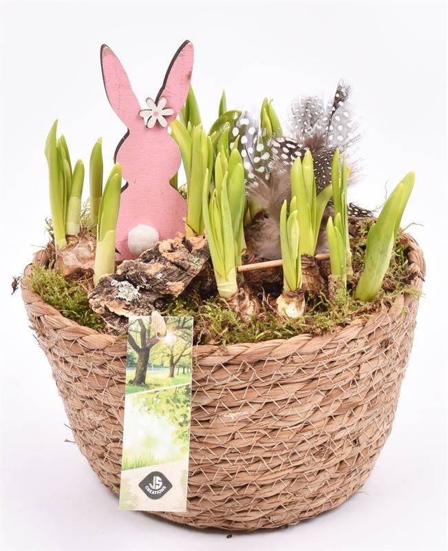 Touwmand naturel 18cm, D 18