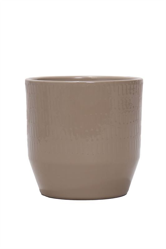 Tirza p12 scores beige grey gloss, D 12 cm