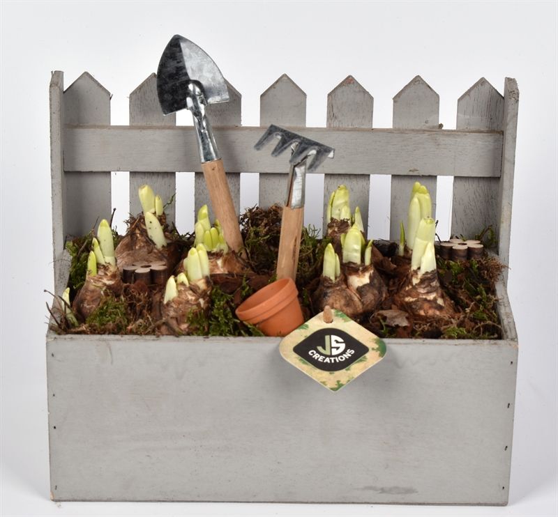 Houten tuinhek 26x13cm, D 26