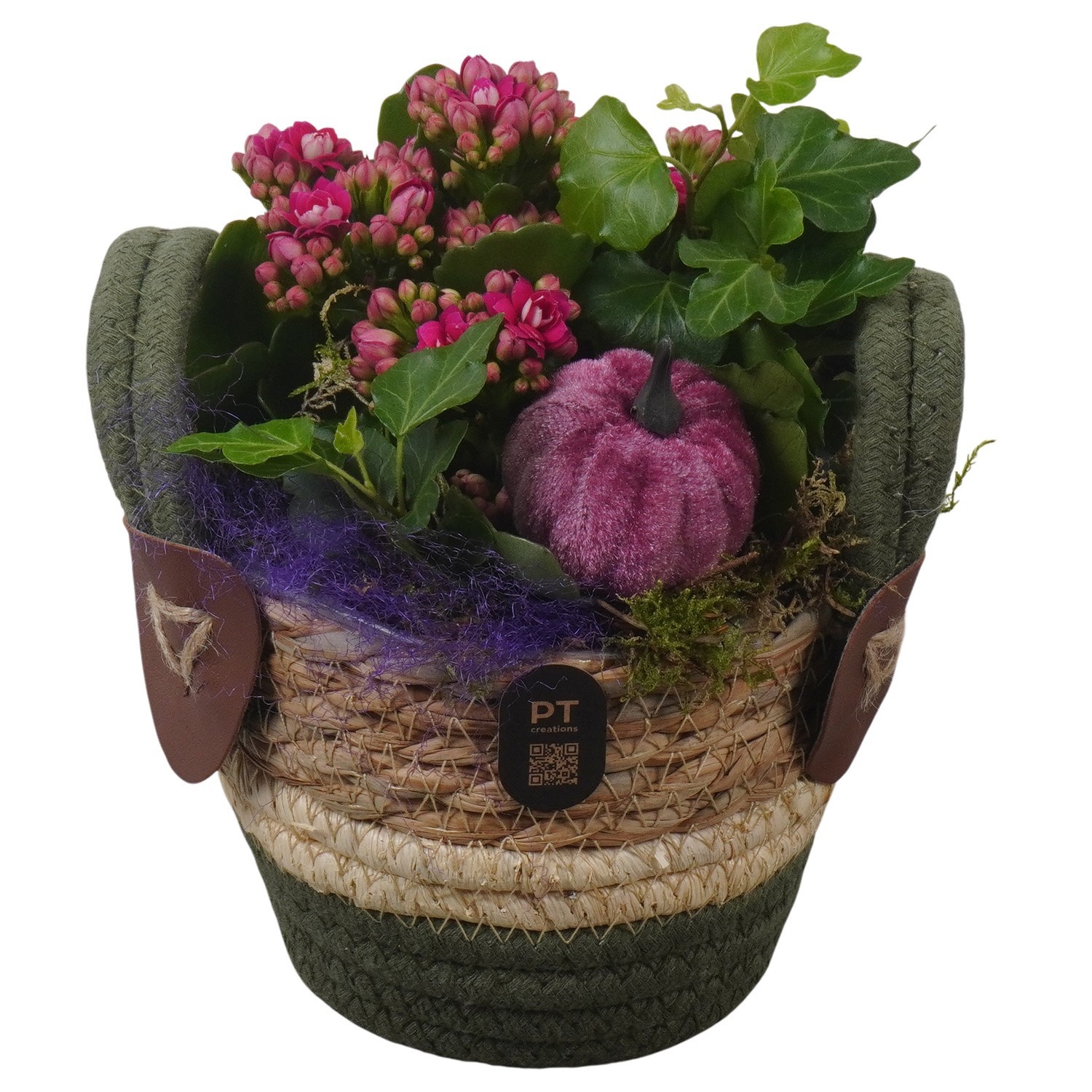 PTHI3292 Arrangement Autumn Indoor in rieten mand, D 12