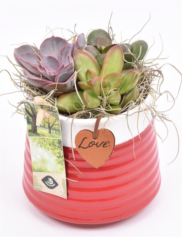 Keramiek met love hanger 11.5CM, D 12