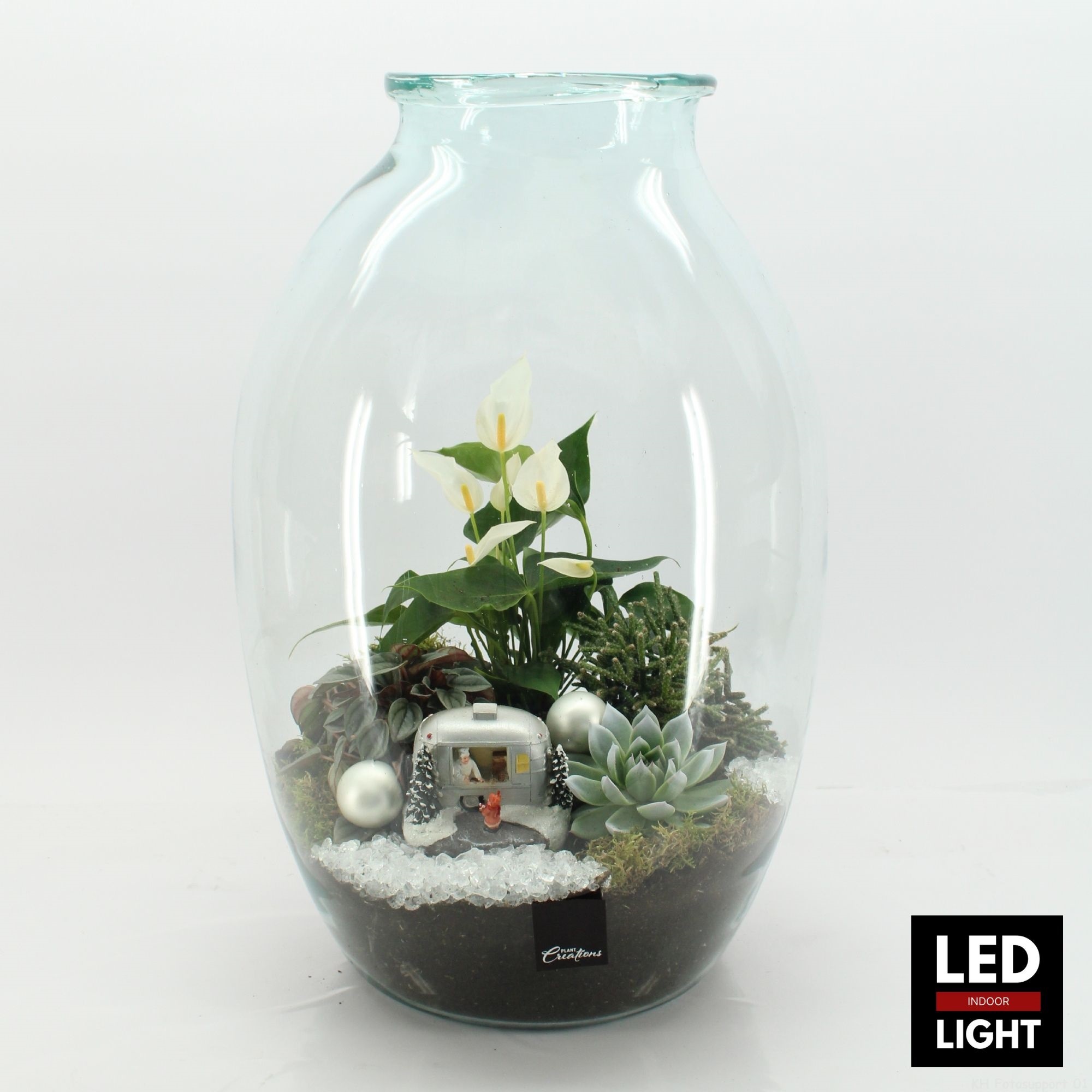 XMAS-25317LED Kerst creatie terrarium, D 36 cm XMAS-25317LED Kerst creatie terrarium, D 36 cm