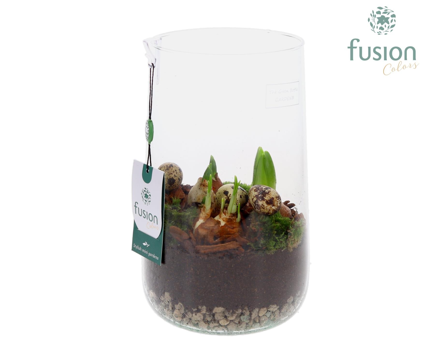Green Bottle Deline Large Pasen met Bollen mix, D 15