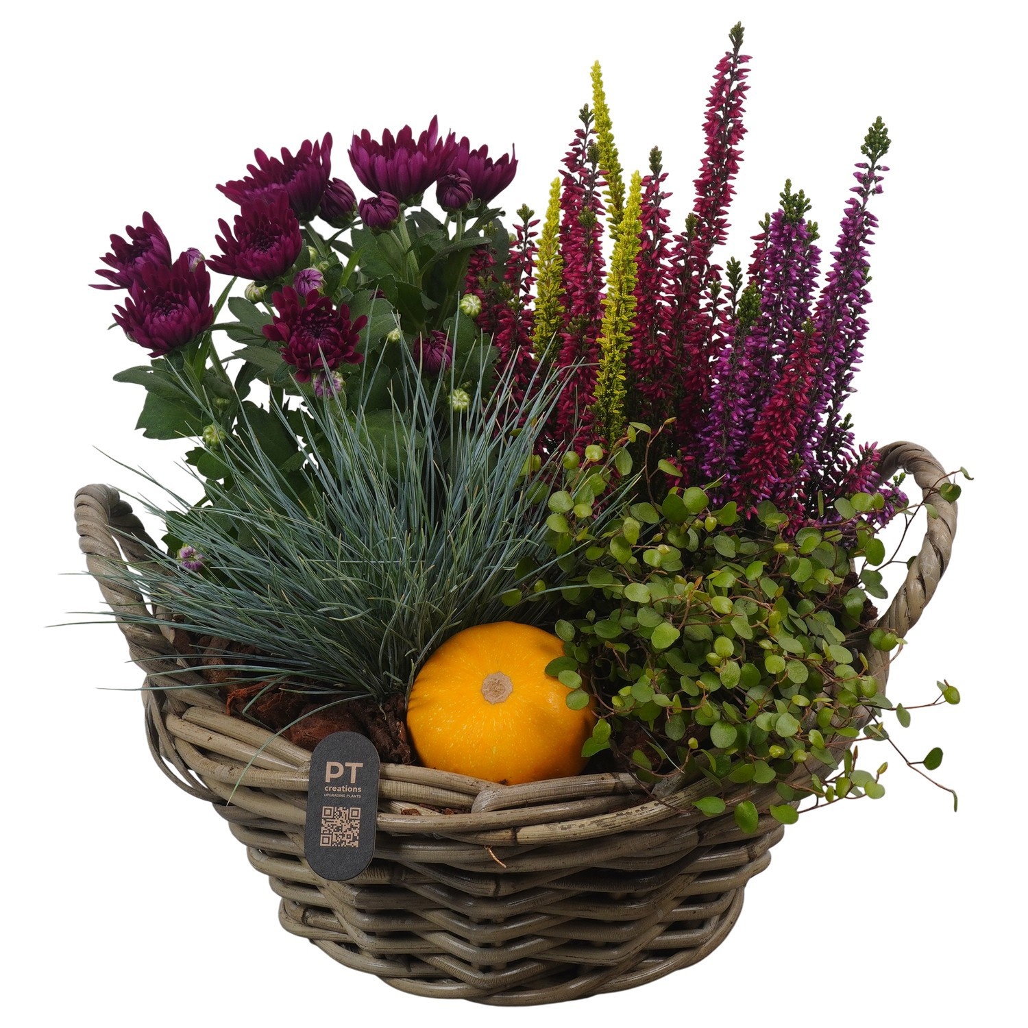 PTHO7508 Arrangement Autumn Outdoor in rieten mand, D 28