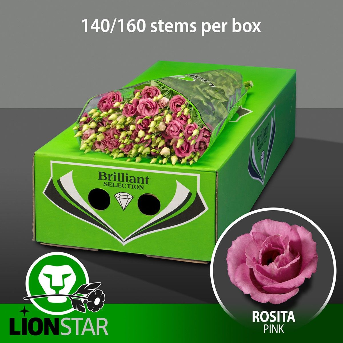 Эустома Розита Роуз пинк 70 (ярко-роз.), шт.