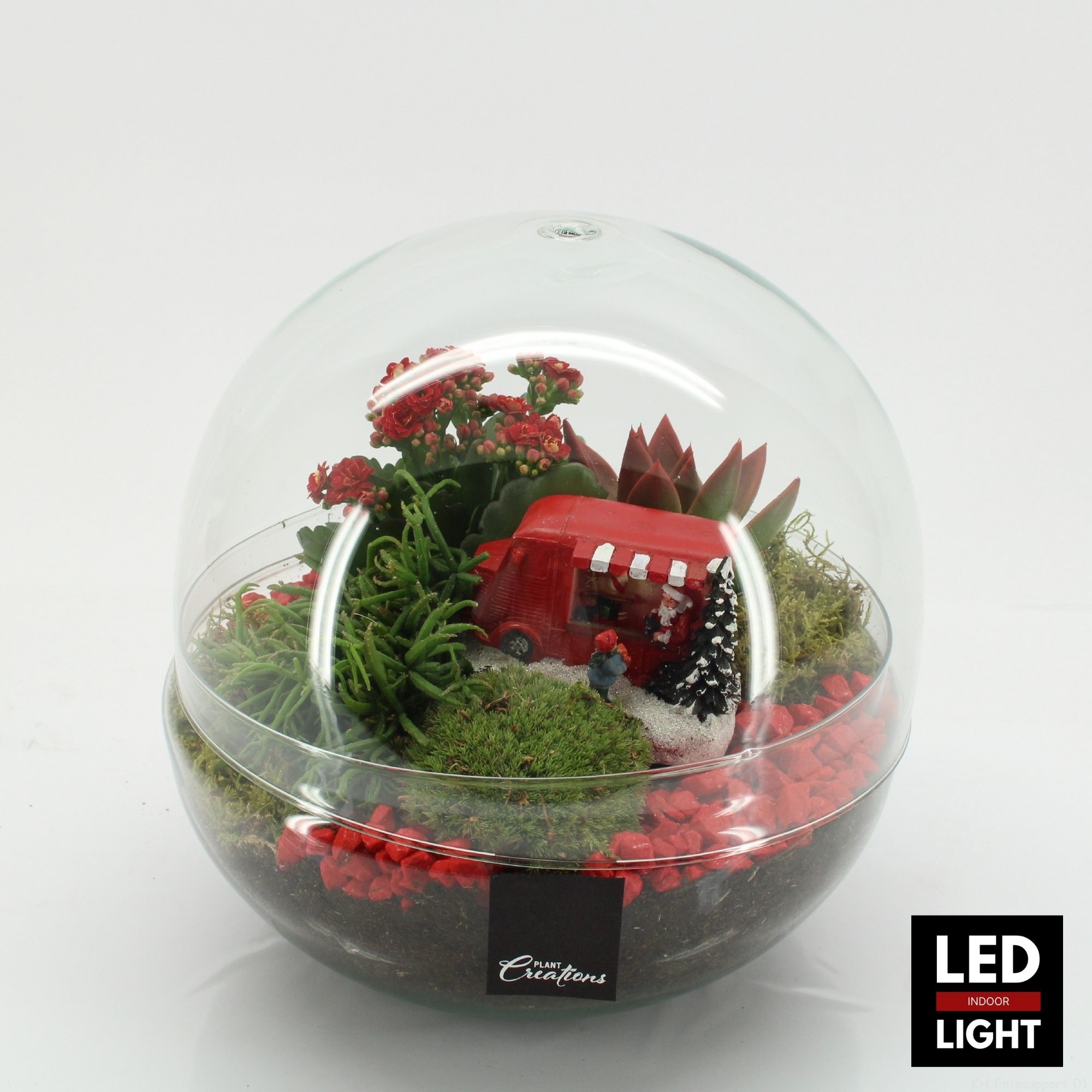 XMAS-25218LED Kerst creatie terrarium, D 28 cm XMAS-25218LED Kerst creatie terrarium, D 28 cm