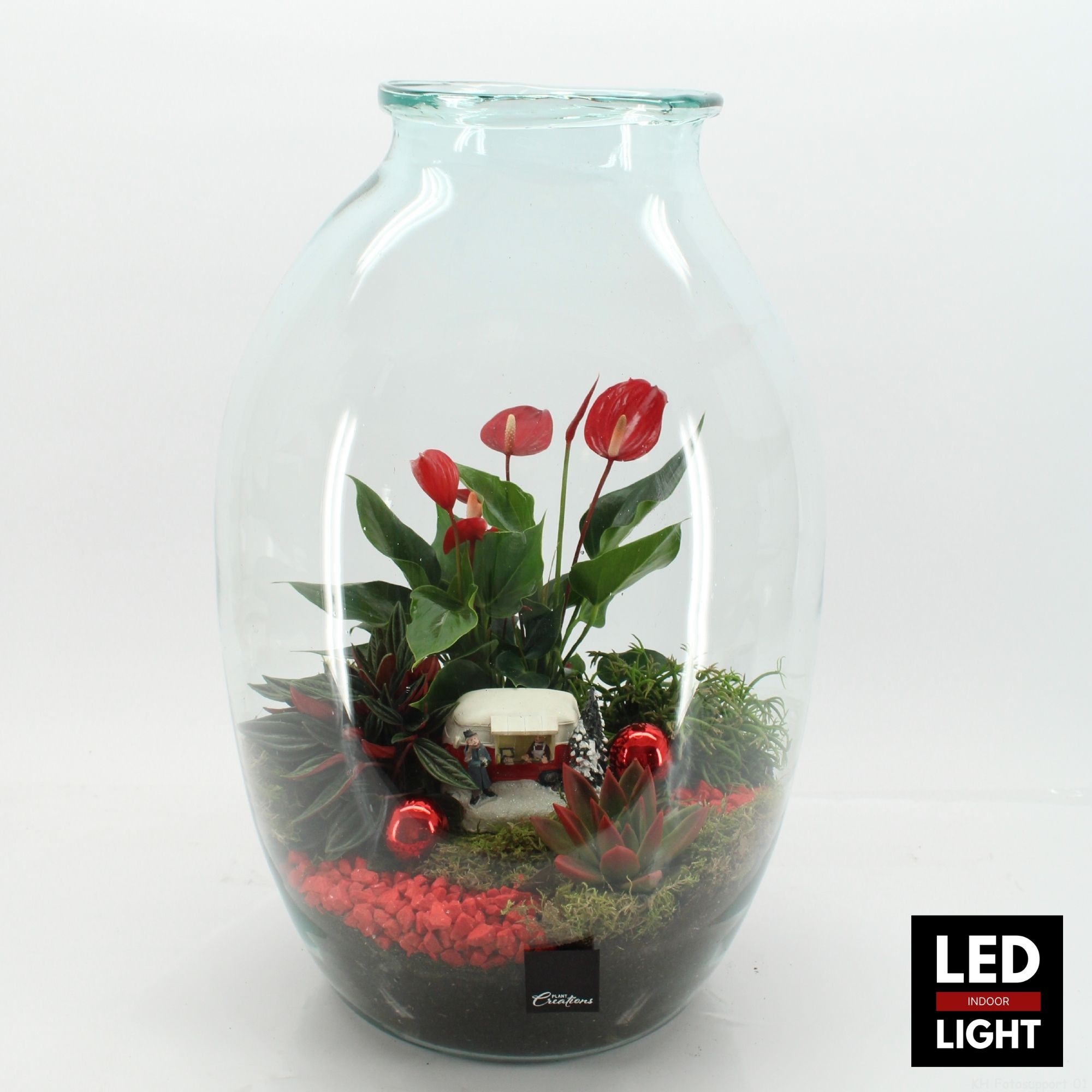 XMAS-25316LED Kerst creatie terrarium, D 36 cm XMAS-25316LED Kerst creatie terrarium, D 36 cm