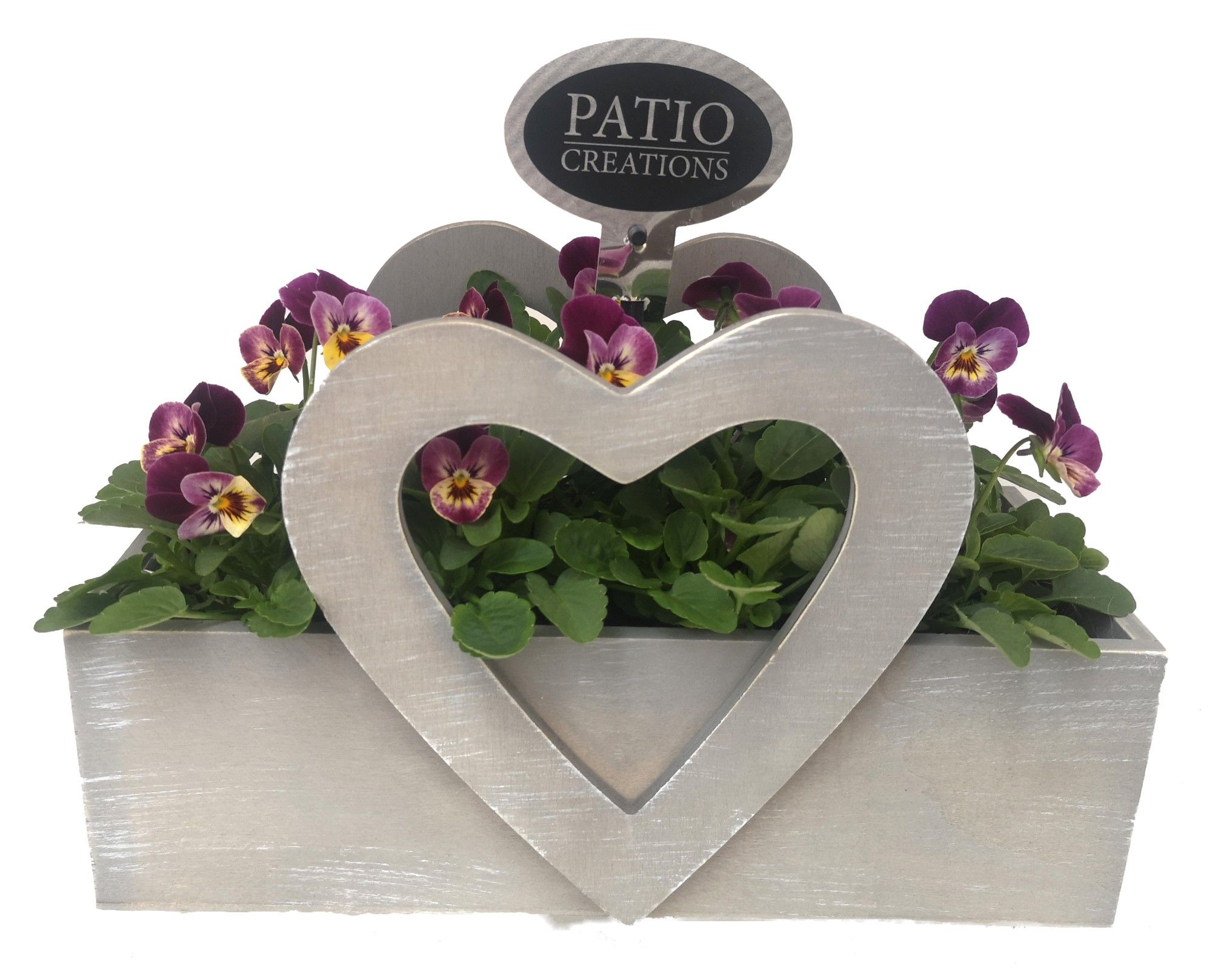 V734-9003 Viola houten hart, D 31 cm V734-9003 Viola houten hart, D 31 cm