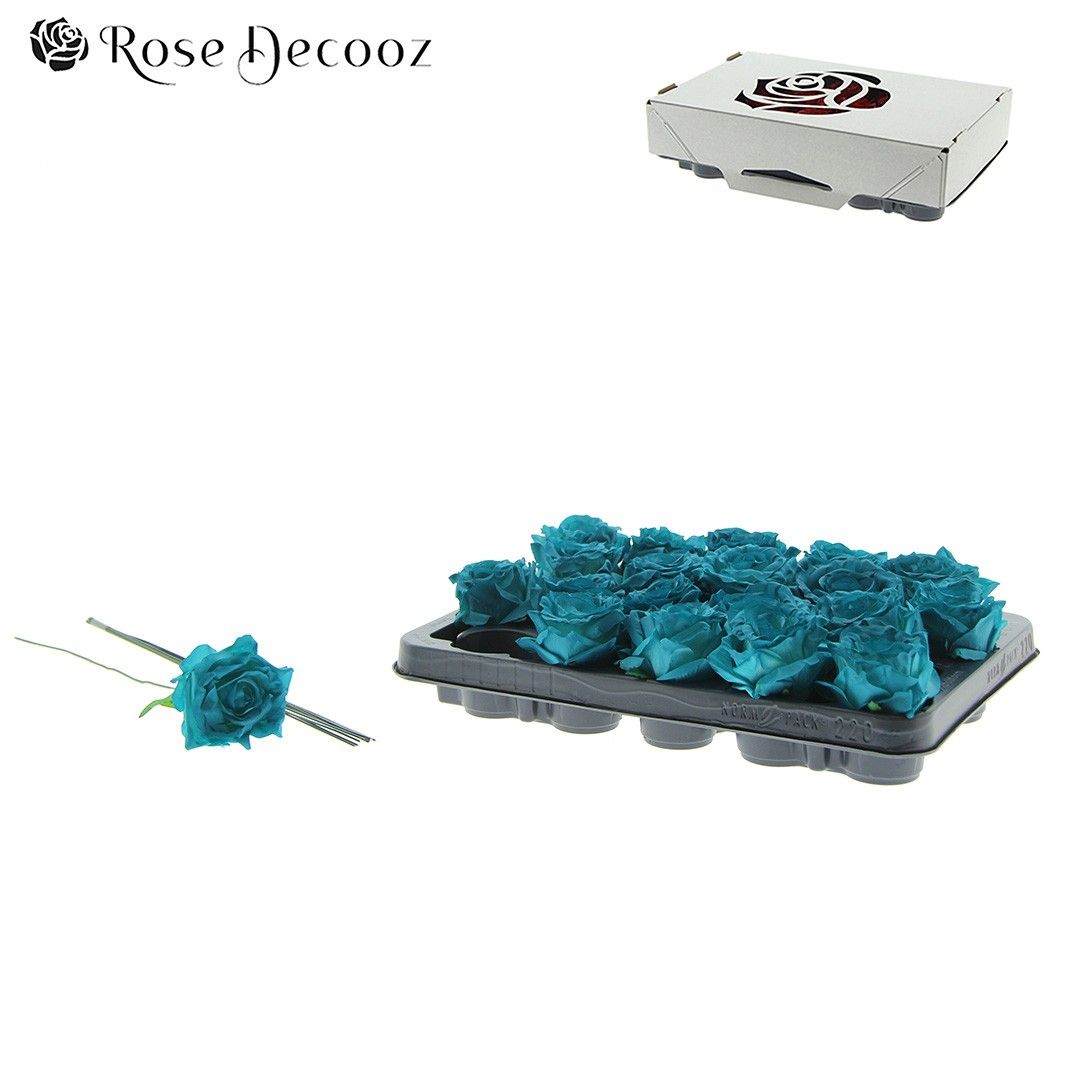 Rose Decooz Silk 20st Aqua, D 8