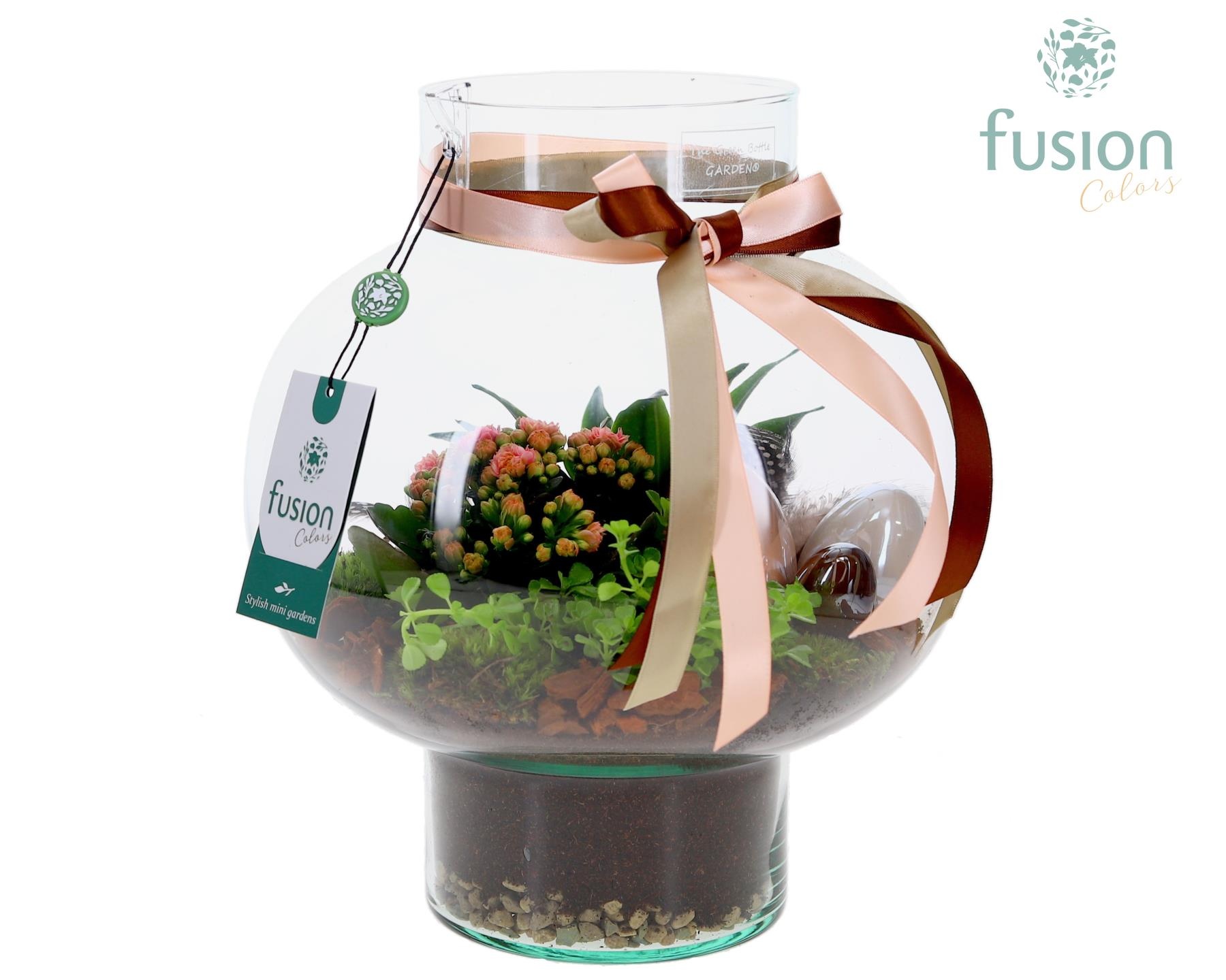 Green Bottle Laura Medium met Pasen Arrangement, D 26