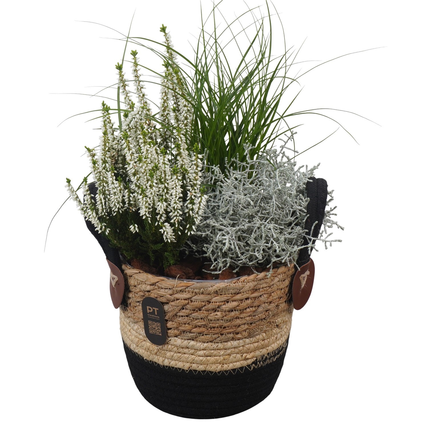 PTHO7537 Arrangement Autumn Outdoor in rieten mand, D 18