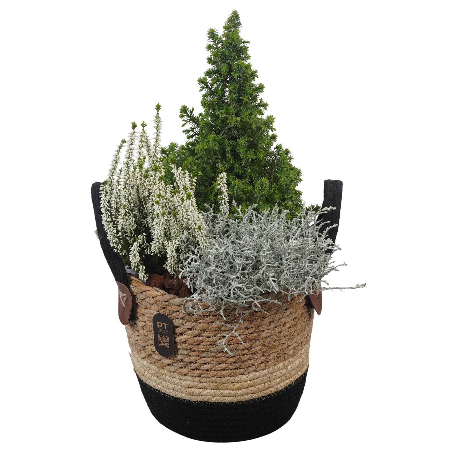 PTHO7541 Arrangement Autumn Outdoor in rieten mand, D 21