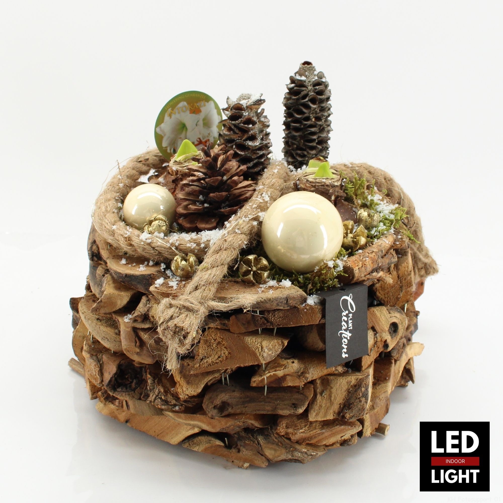 HICR-2524WLED Kerst Amaryllis, D 35 cm