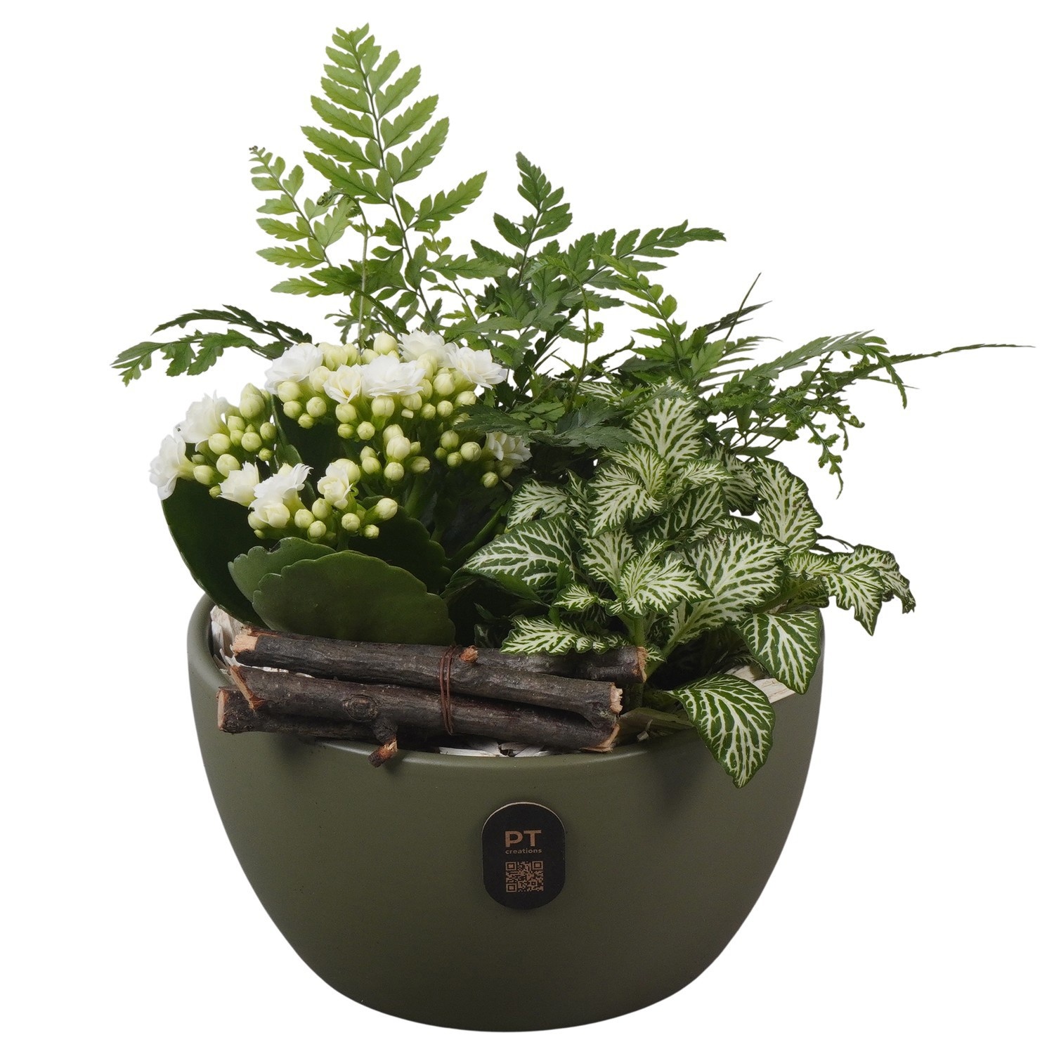 PTIB5142 Arrangement Indoor in keramiek schaal, D 15