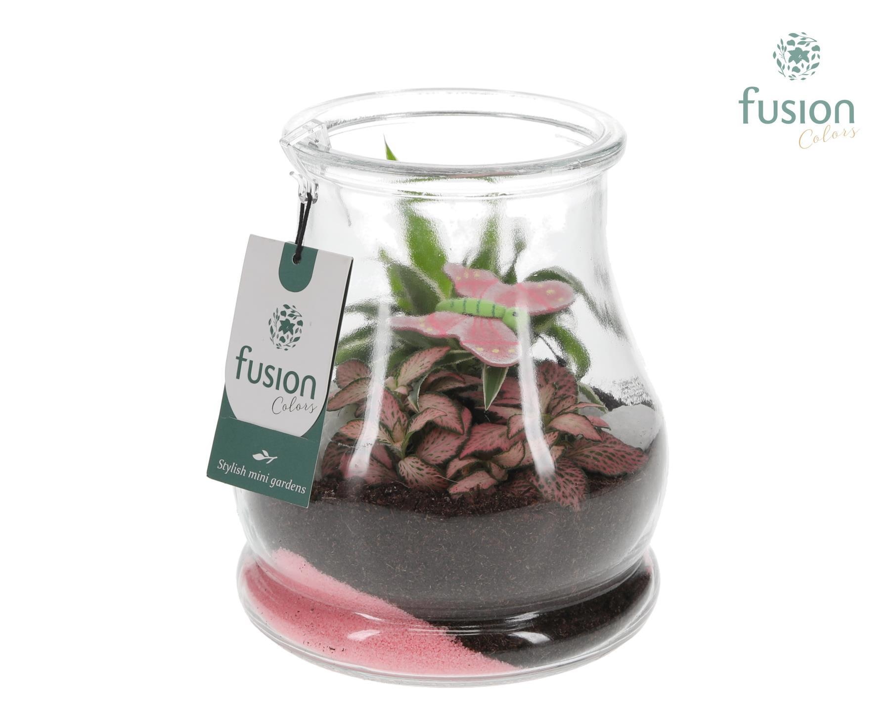 Glas Druppel met Arrangement, D 16