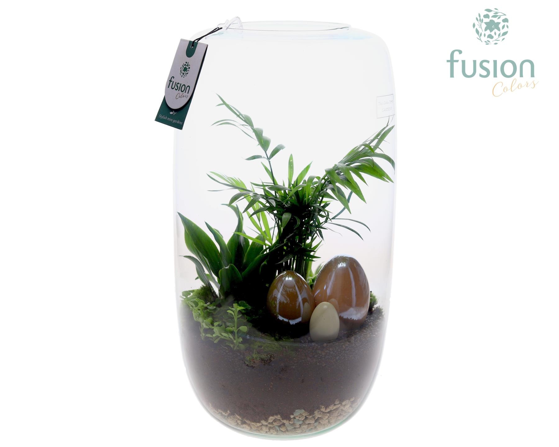 Green Bottle Isabella XXLarge Pasen met arrangement, D 23