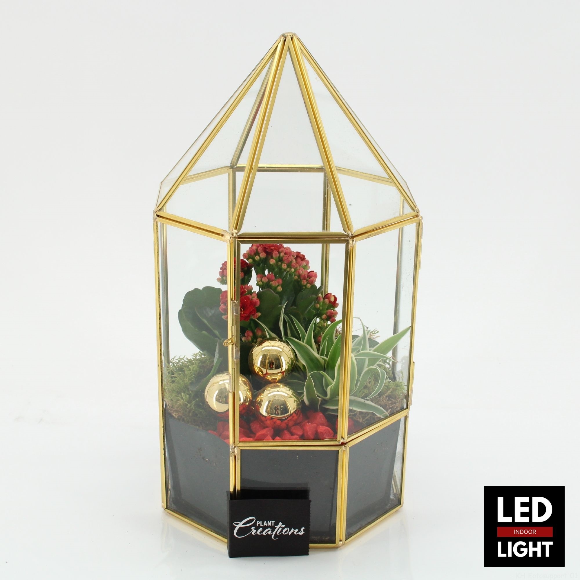 XMAS-25242LED Kerst creatie terrarium, D 17 cm XMAS-25242LED Kerst creatie terrarium, D 17 cm