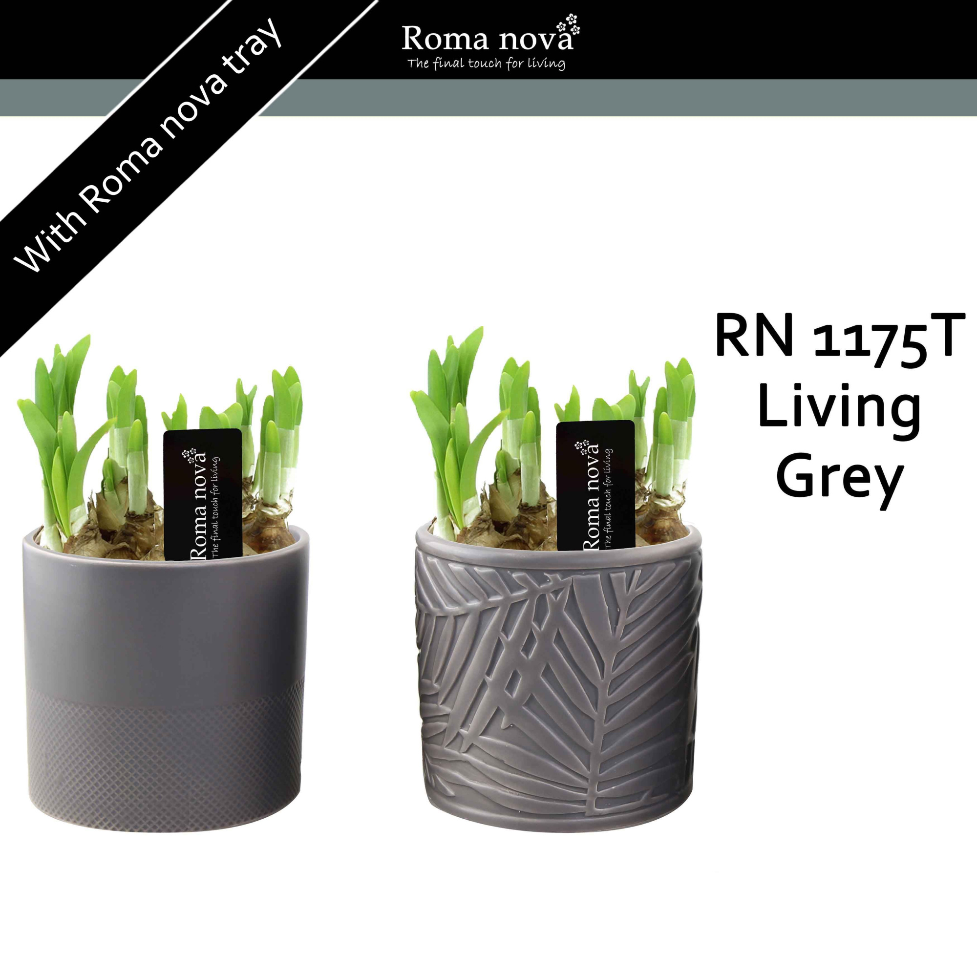 1175T - Living Grey (Tete a Tete), D 13 cm