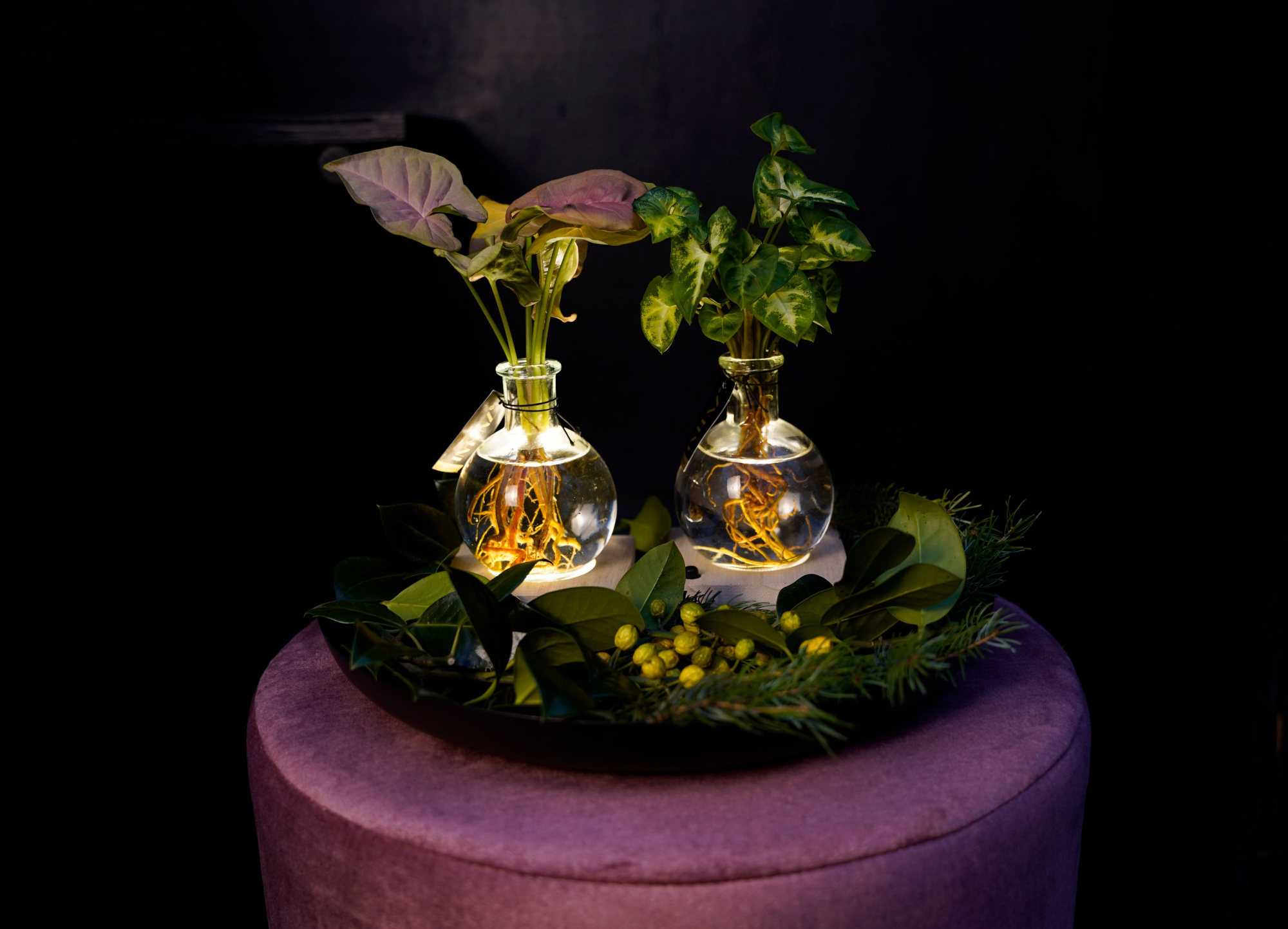 Christmas | Mix in Samoa glas + LED - levertijd: 24 uur, D 7