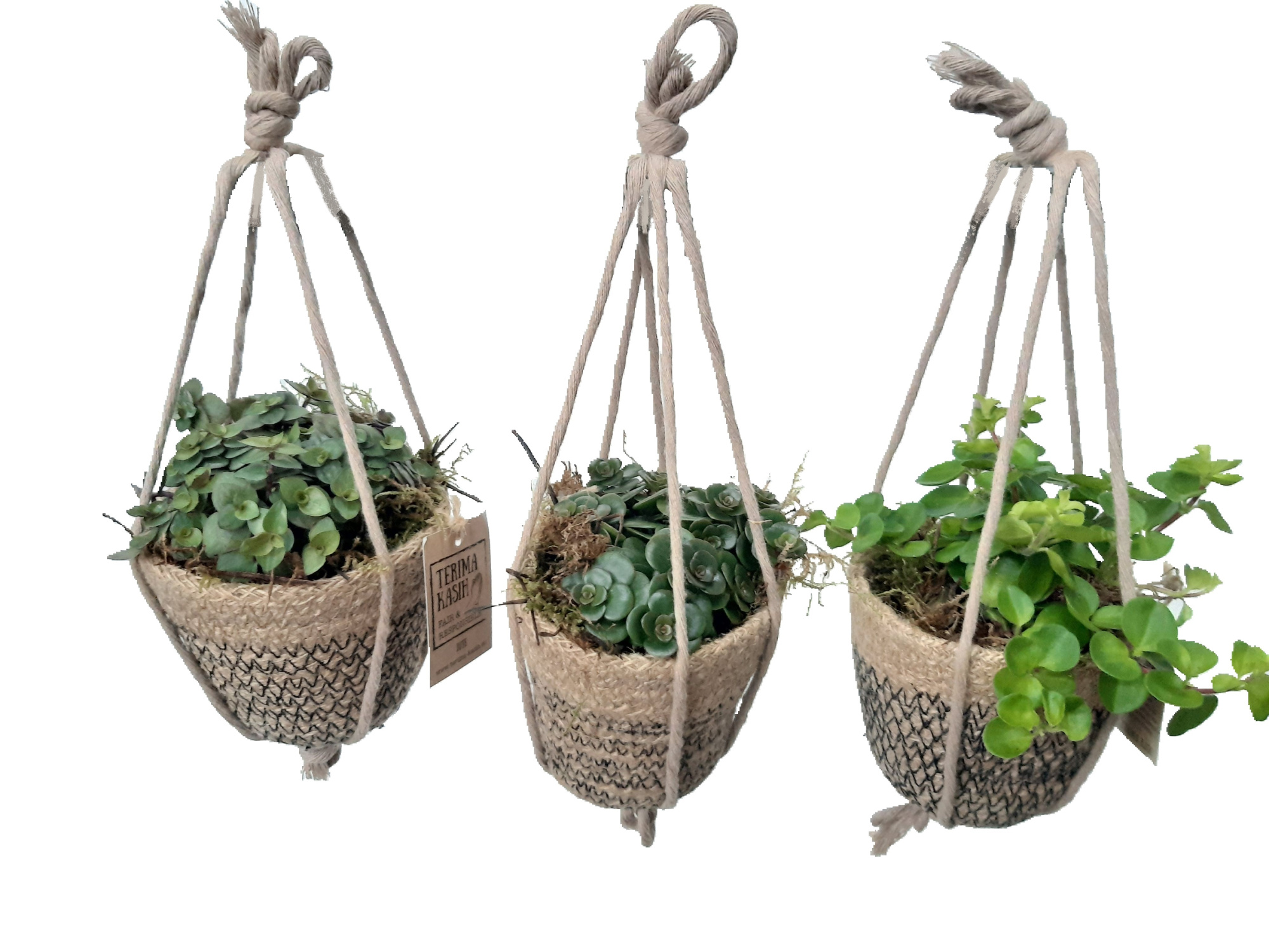 JH8GEM mini Jute HangMandje mini gr.mix, D 8