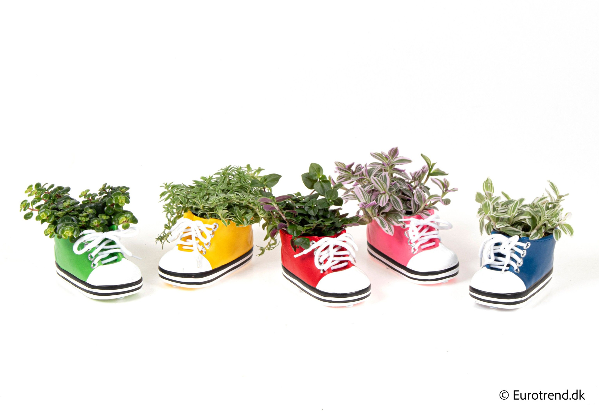Green mix shoe ceramic - Spring, Summer & Autumn 2025, D 6 cm