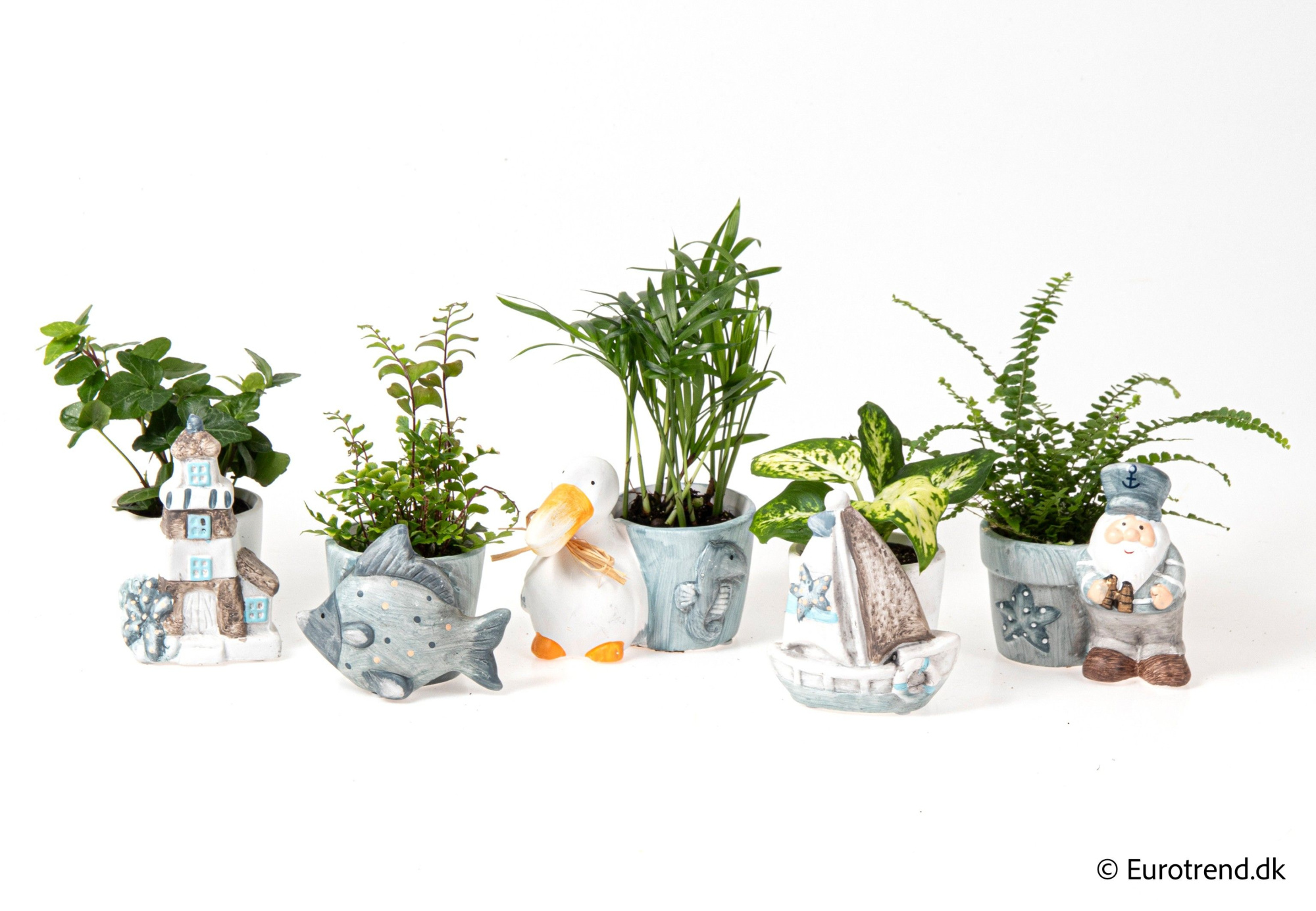 Green mix in sea ceramic - Spring, Summer & Autumn 2025, D 6 cm
