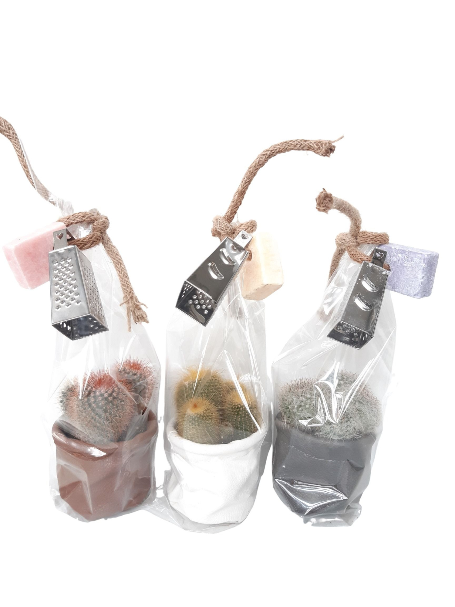 LB8ACP MiniLeather Bag Cactusmix Aroma Cube pack/hoes, D 8 cm